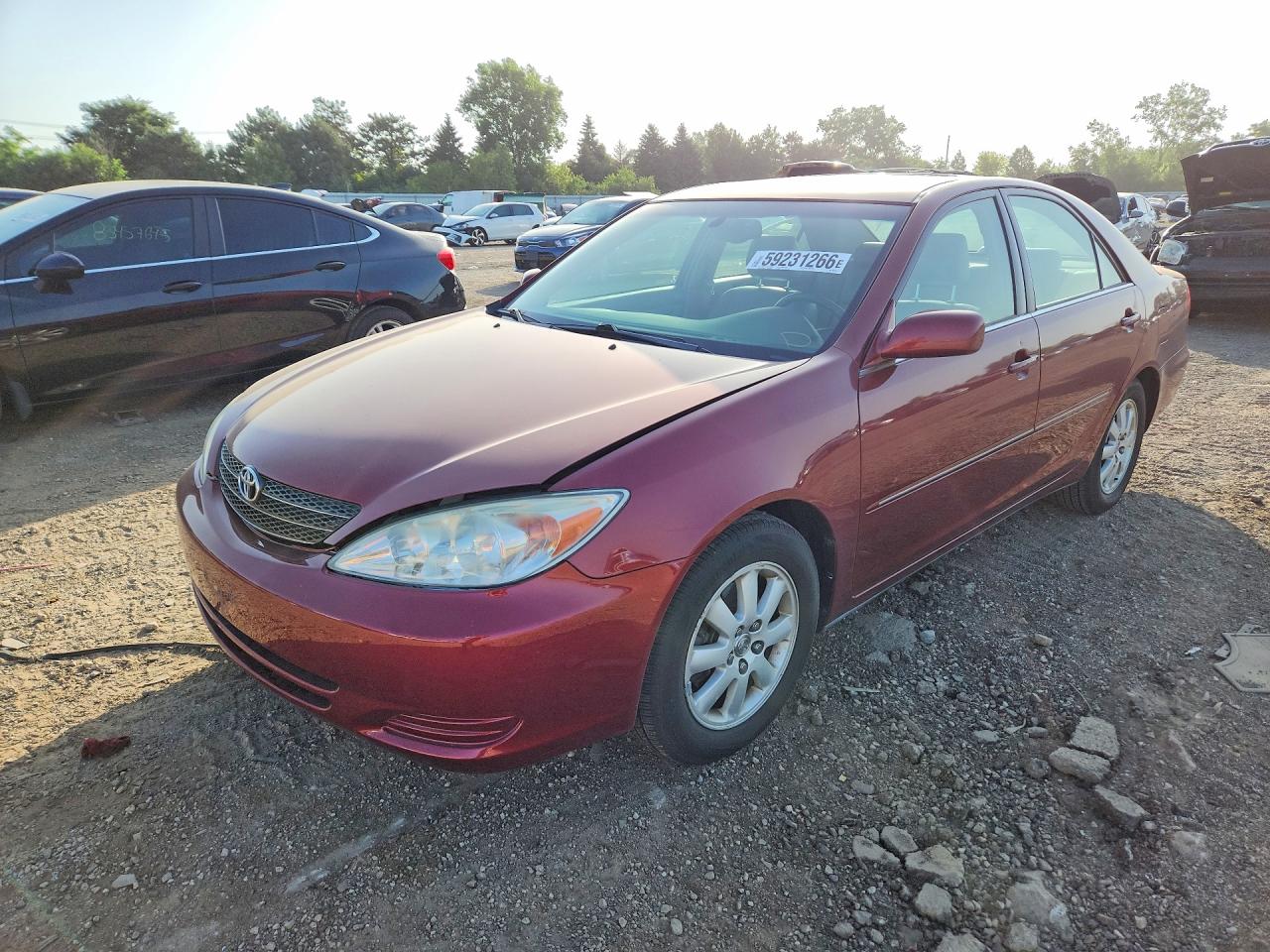 2002 Toyota Camry Xle V6 Burgundy vin: 4T1BF30K82U001236