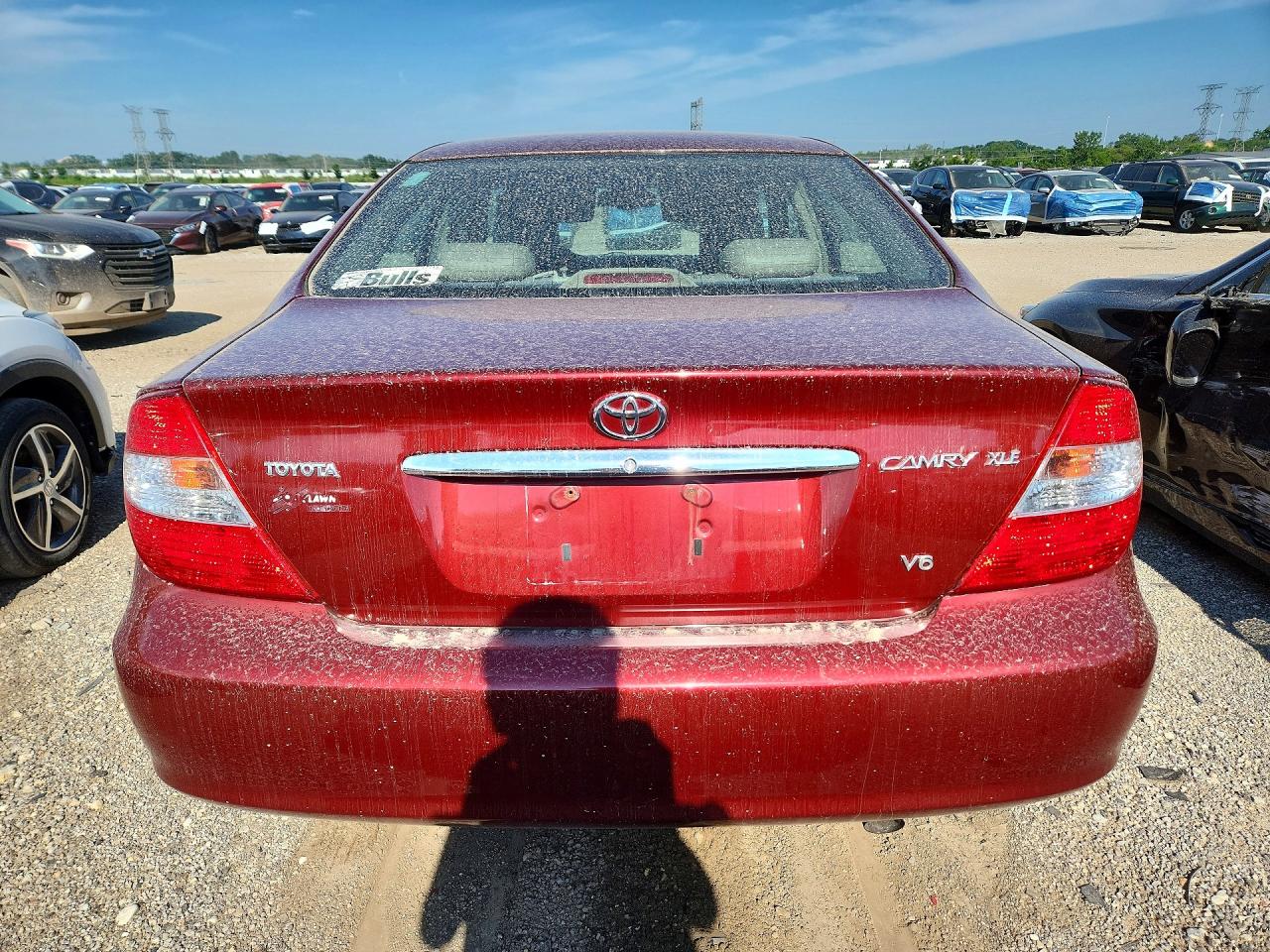 2002 Toyota Camry Xle V6 Burgundy vin: 4T1BF30K82U001236