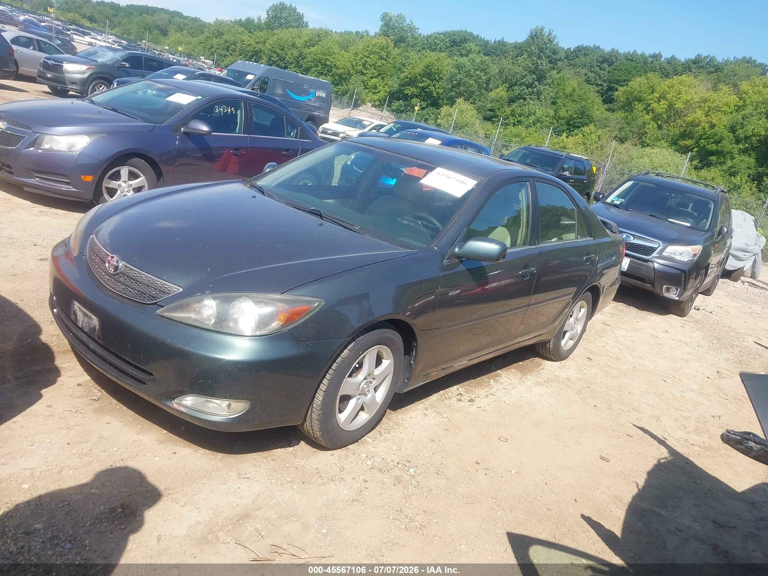 2002 Toyota Camry Se Green vin: 4T1BF30K82U516544