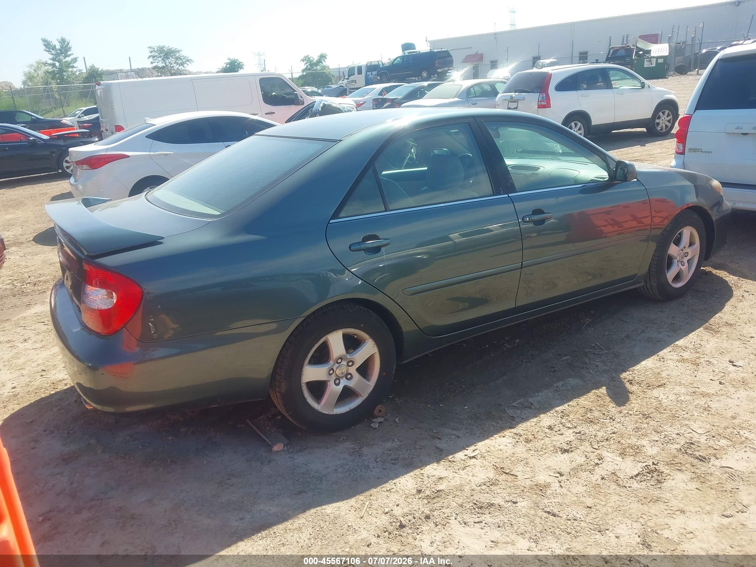 2002 Toyota Camry Se Green vin: 4T1BF30K82U516544