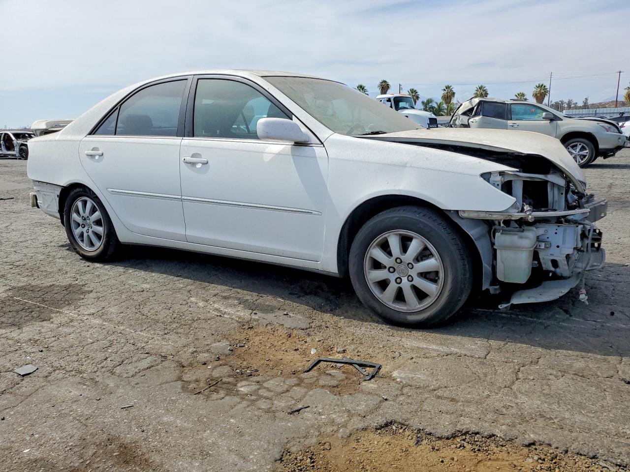 2003 Toyota Camry Xle V6 White vin: 4T1BF30K83U054410