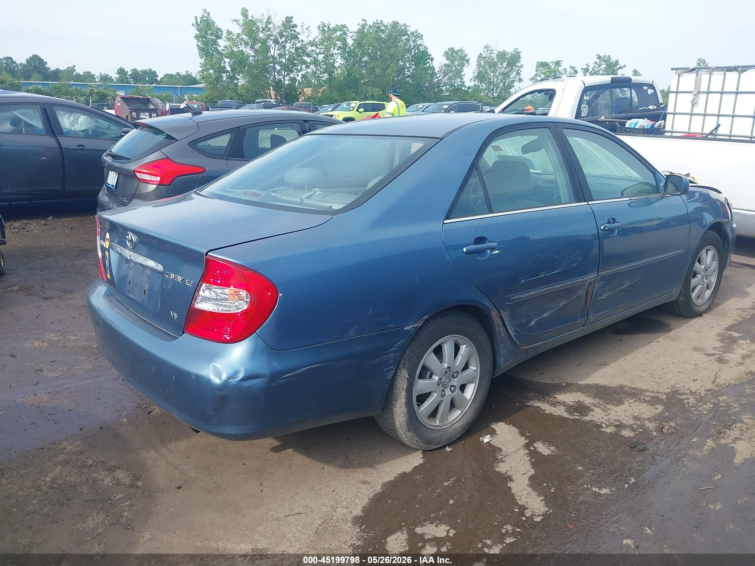 2003 Toyota Camry Xle V6 Blue vin: 4T1BF30K83U544121