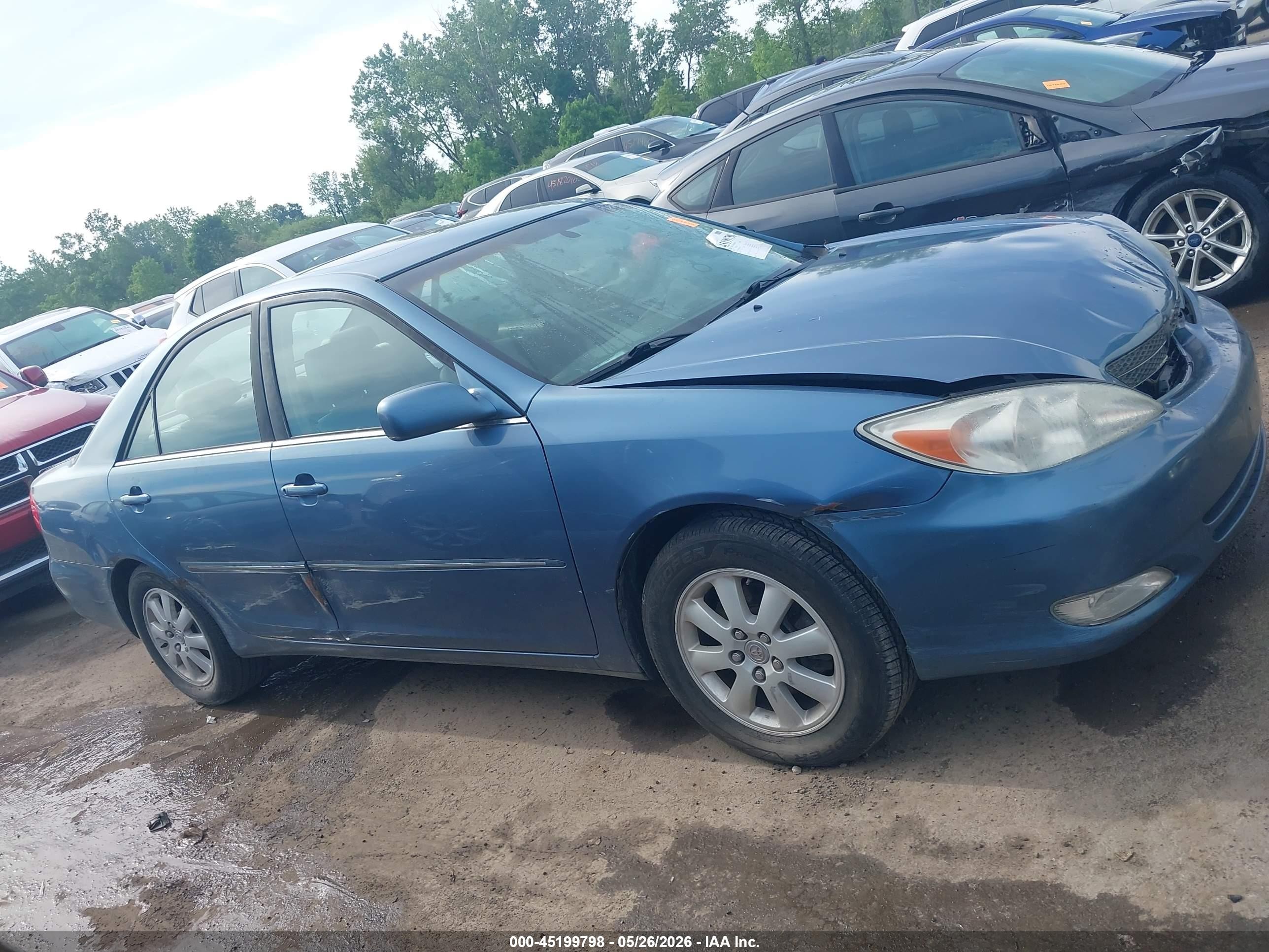 2003 Toyota Camry Xle V6 Blue vin: 4T1BF30K83U544121