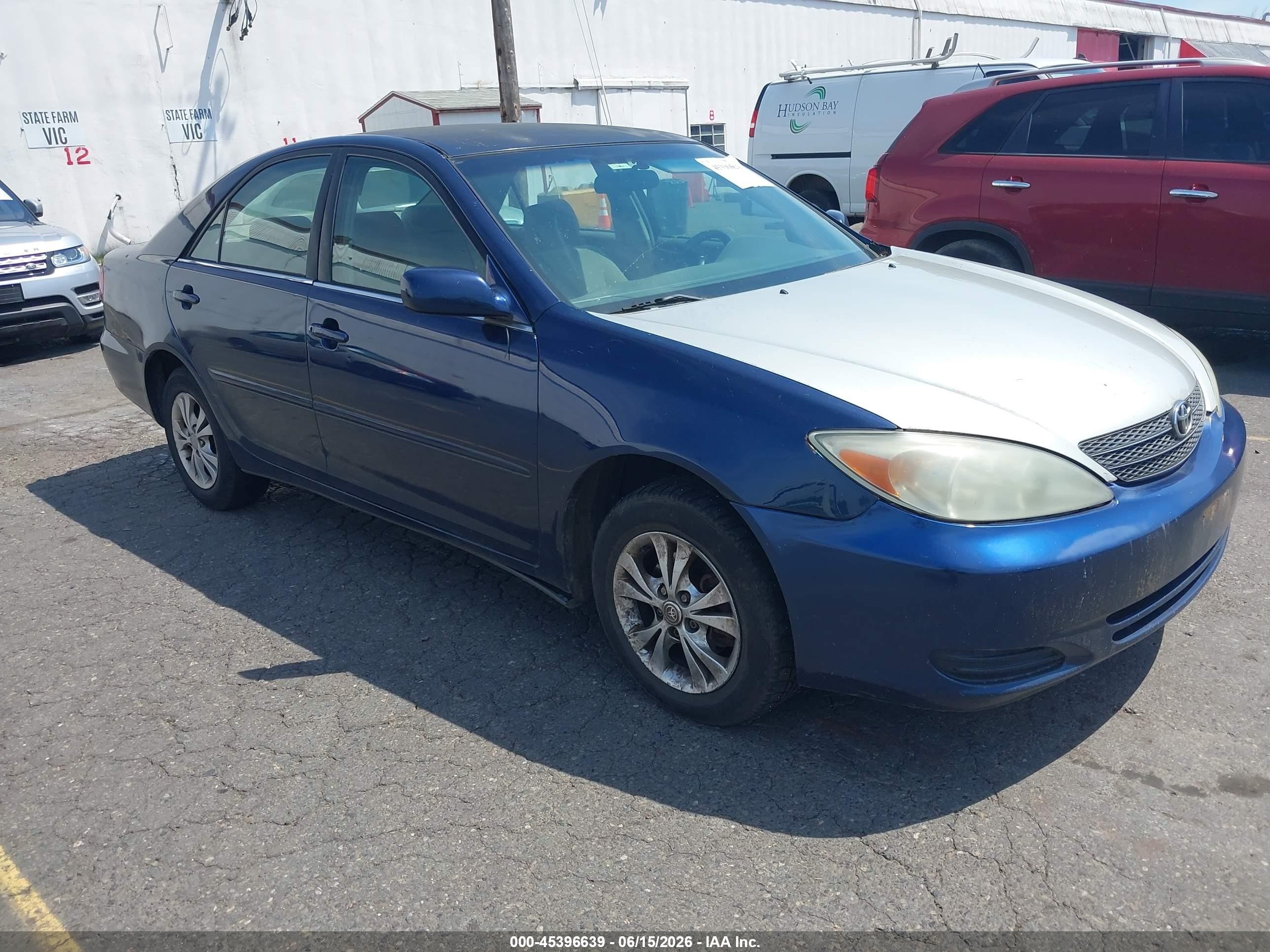 2004 Toyota Camry Le V6 Синий vin: 4T1BF30K84U064551