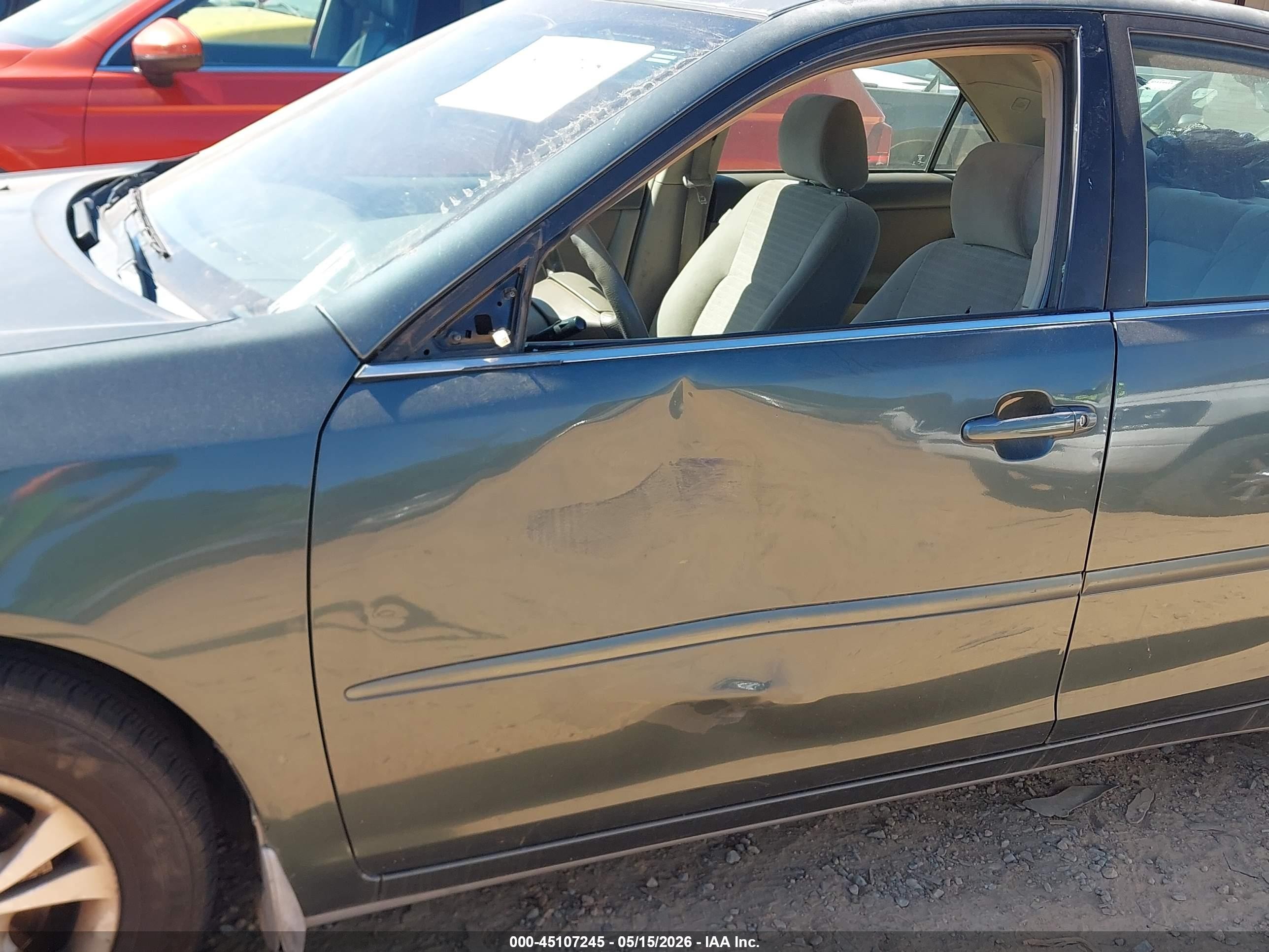 2005 Toyota Camry Le V6 Зеленый vin: 4T1BF30K85U110820