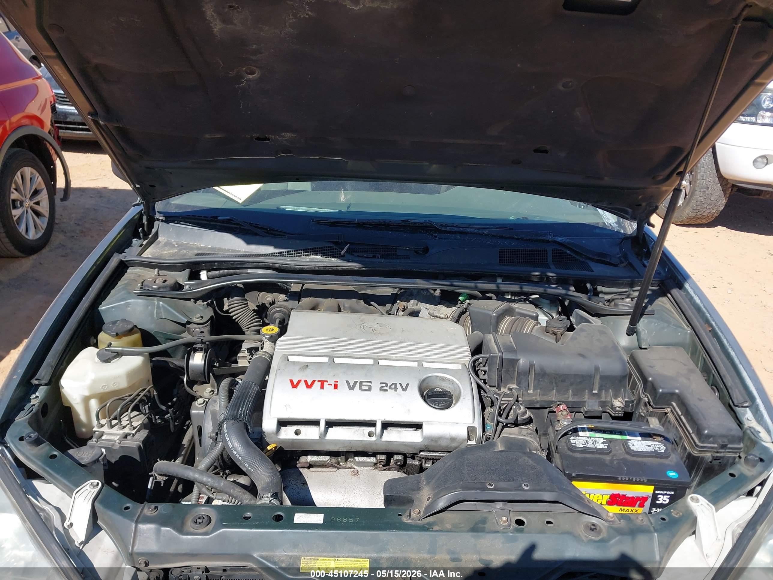 2005 Toyota Camry Le V6 Зеленый vin: 4T1BF30K85U110820