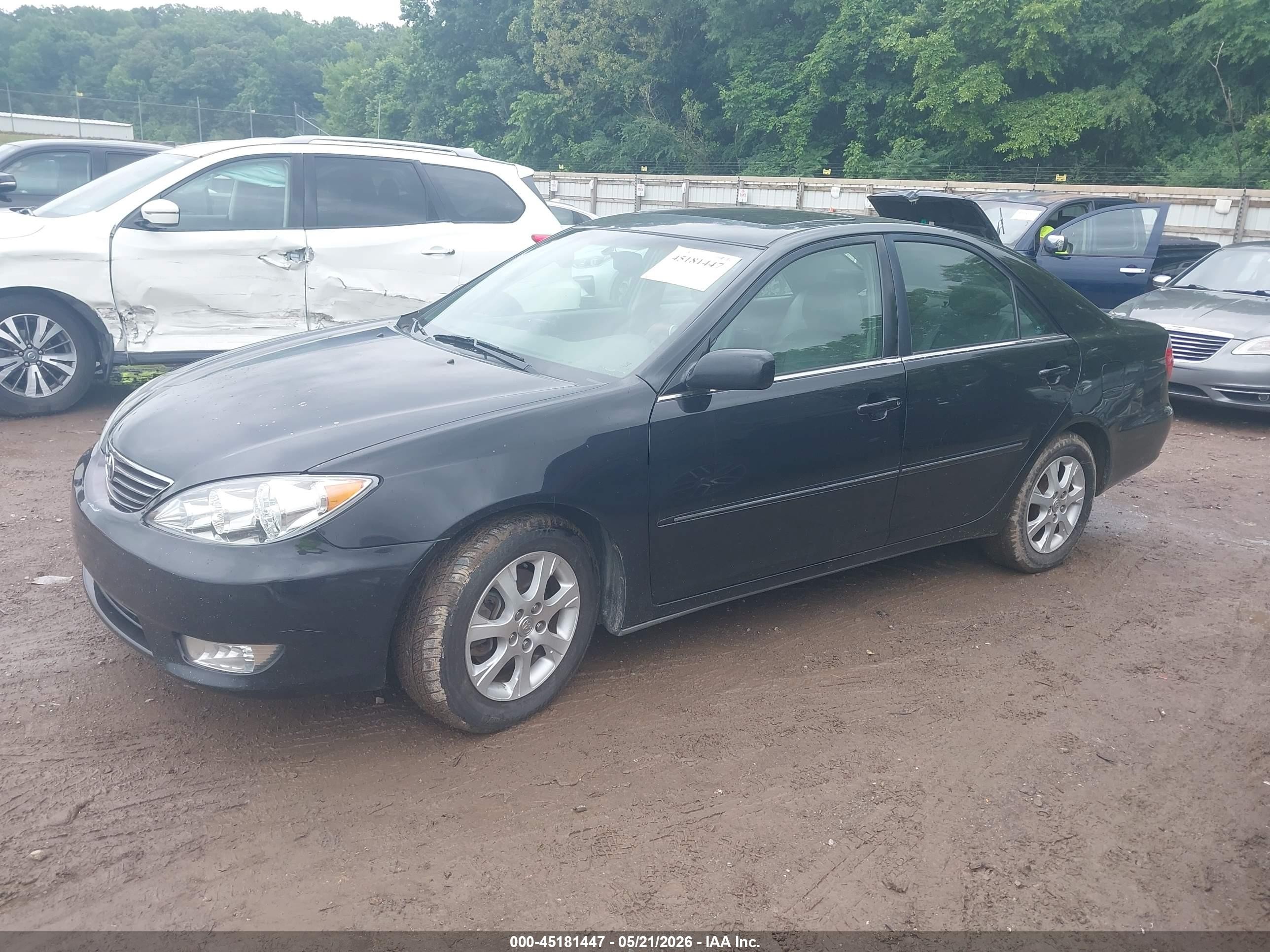 2005 Toyota Camry Xle V6 Black vin: 4T1BF30K85U615160