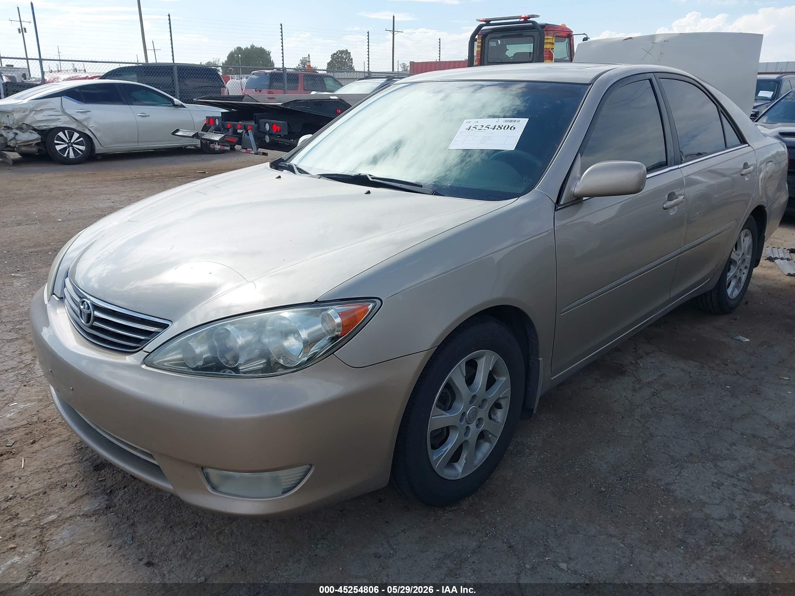2006 Toyota Camry Xle V6 Бежевый vin: 4T1BF30K86U628640