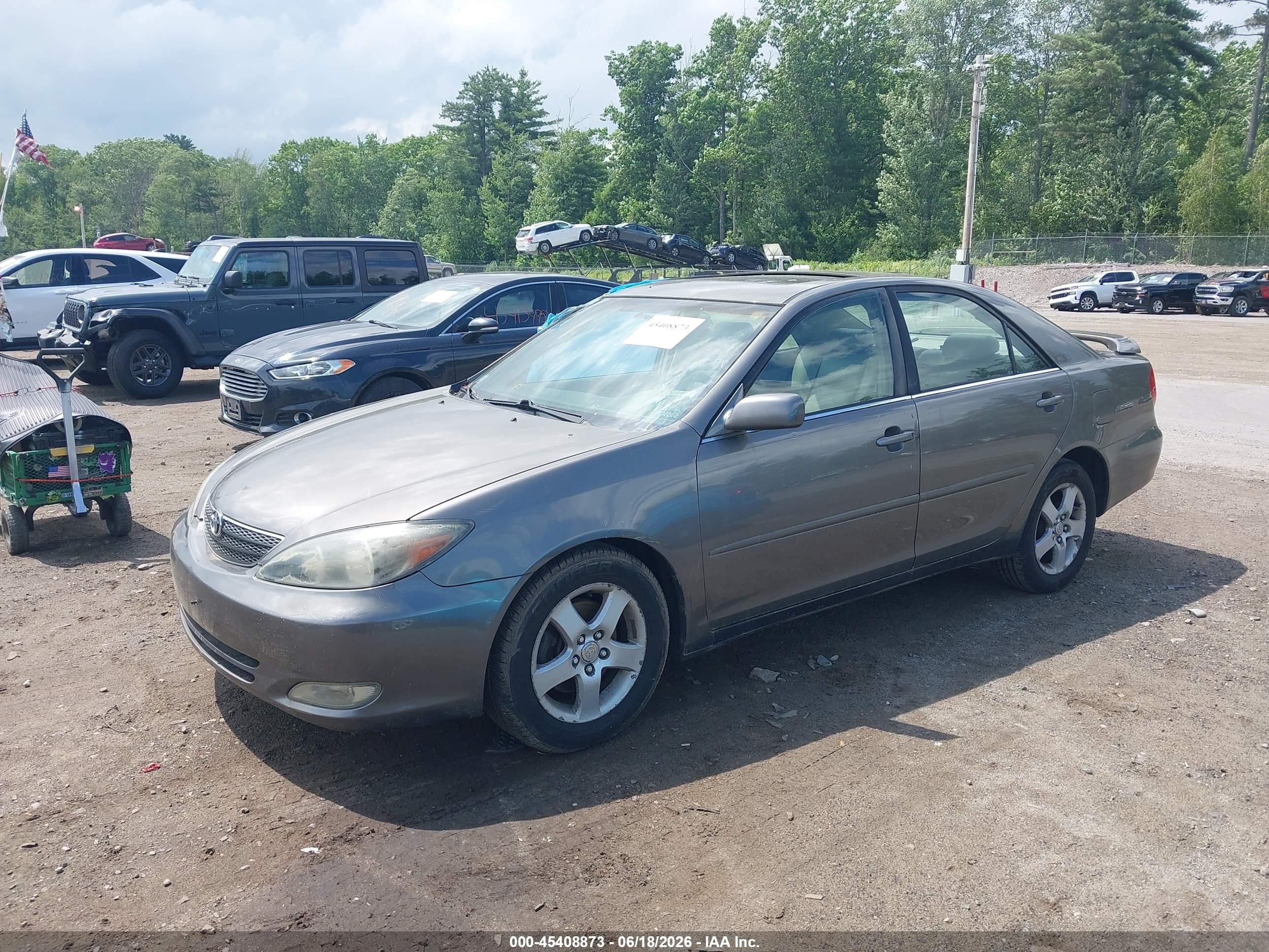 2002 Toyota Camry Se V6 Gray vin: 4T1BF30K92U540366