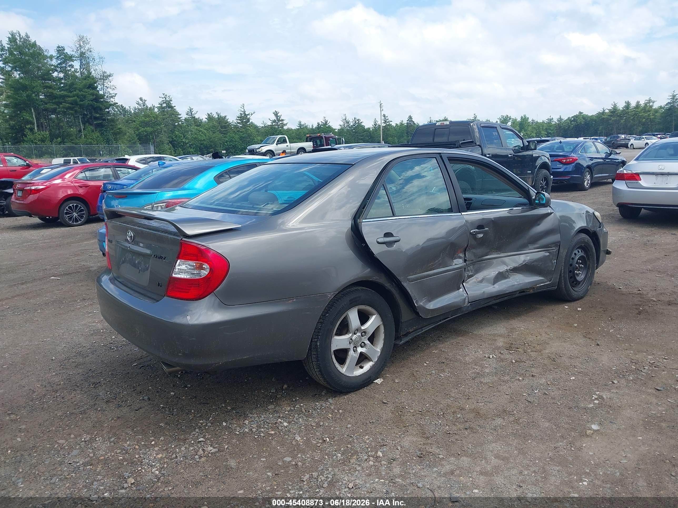2002 Toyota Camry Se V6 Gray vin: 4T1BF30K92U540366