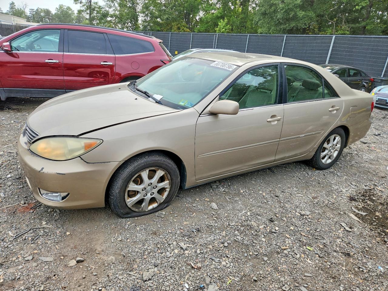 2005 Toyota Camry Xle V6 Желто-коричневый vin: 4T1BF30K95U090755
