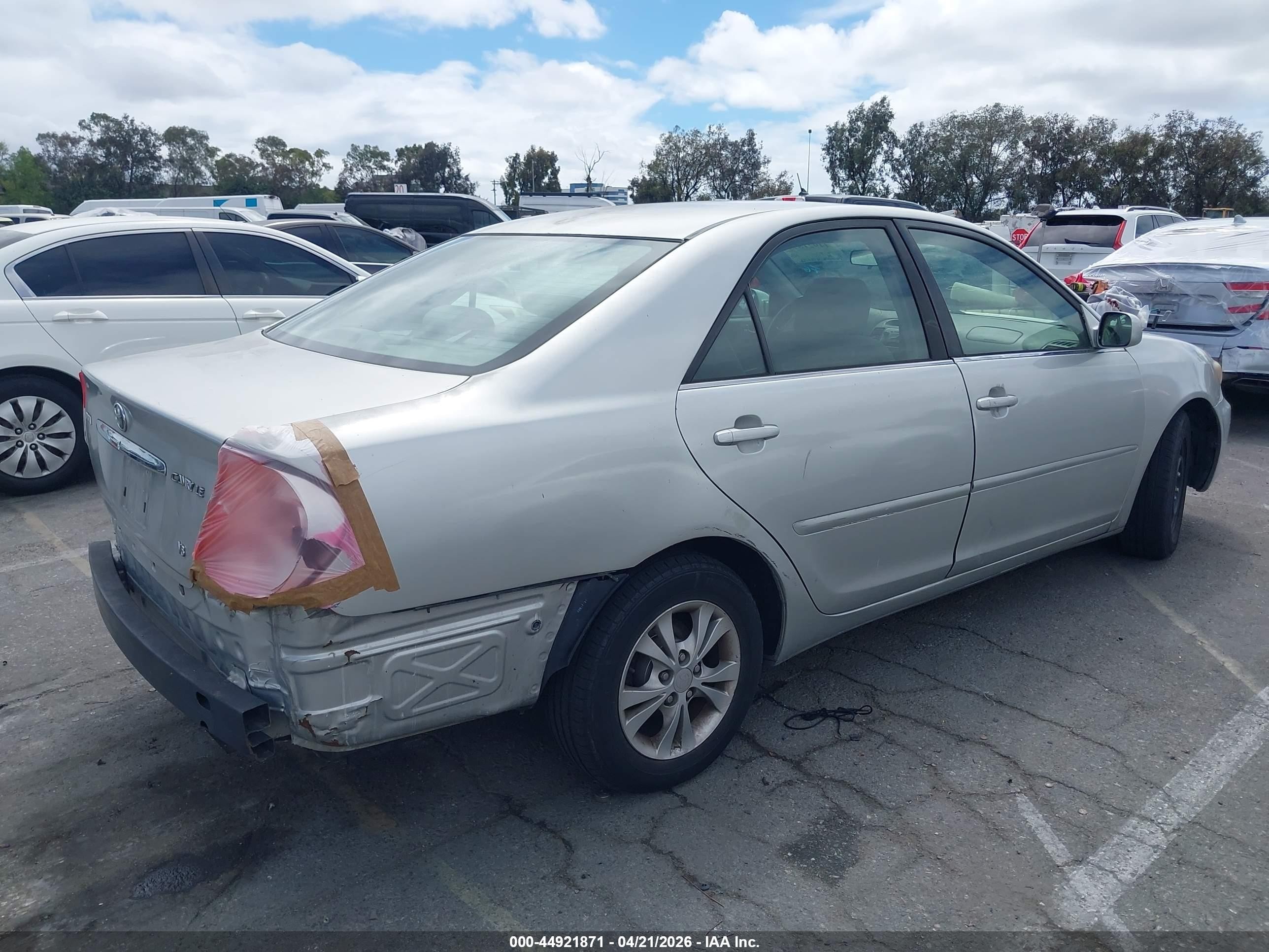 2005 Toyota Camry Le V6 Silver vin: 4T1BF30K95U602630