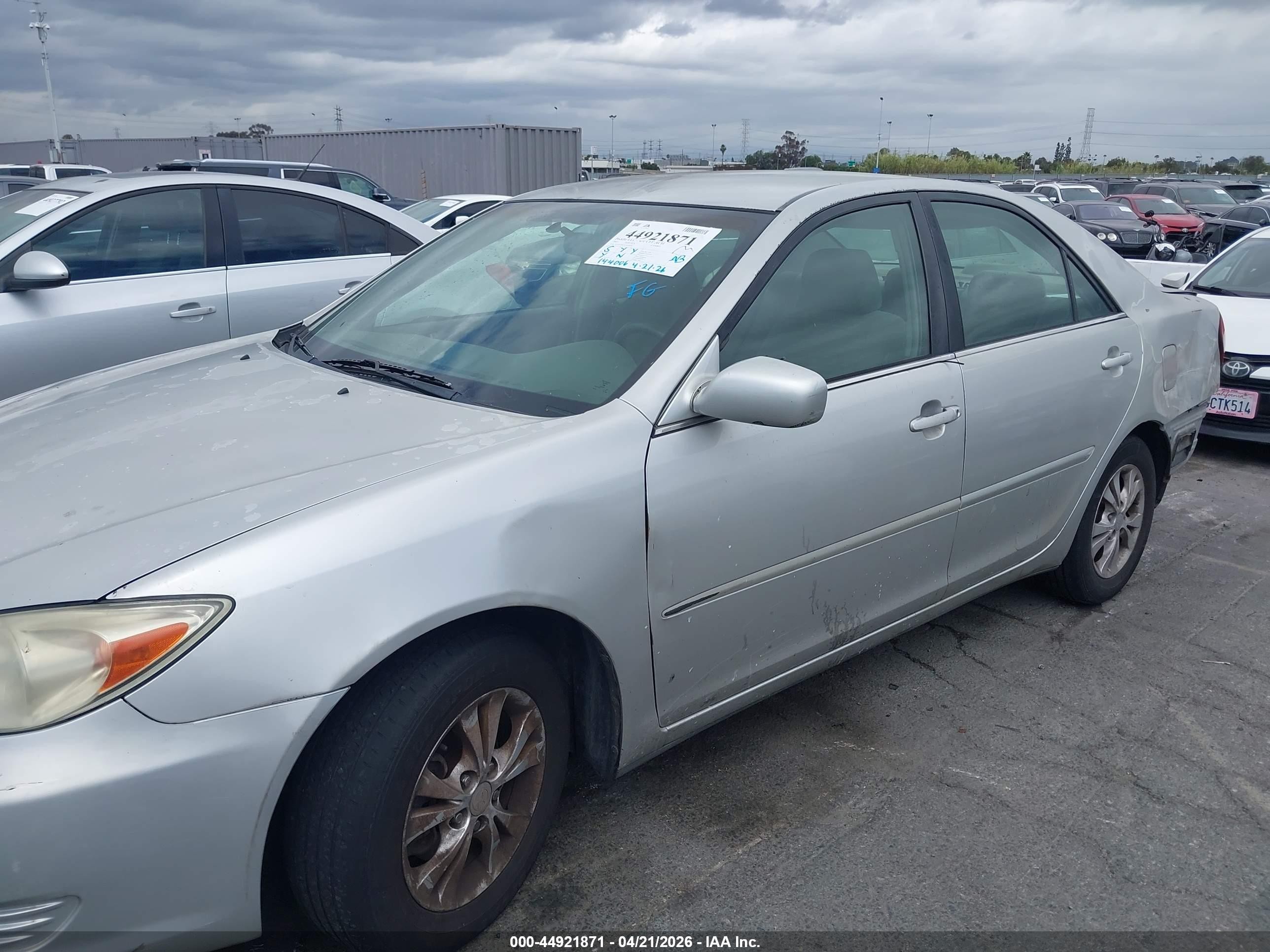 2005 Toyota Camry Le V6 Silver vin: 4T1BF30K95U602630