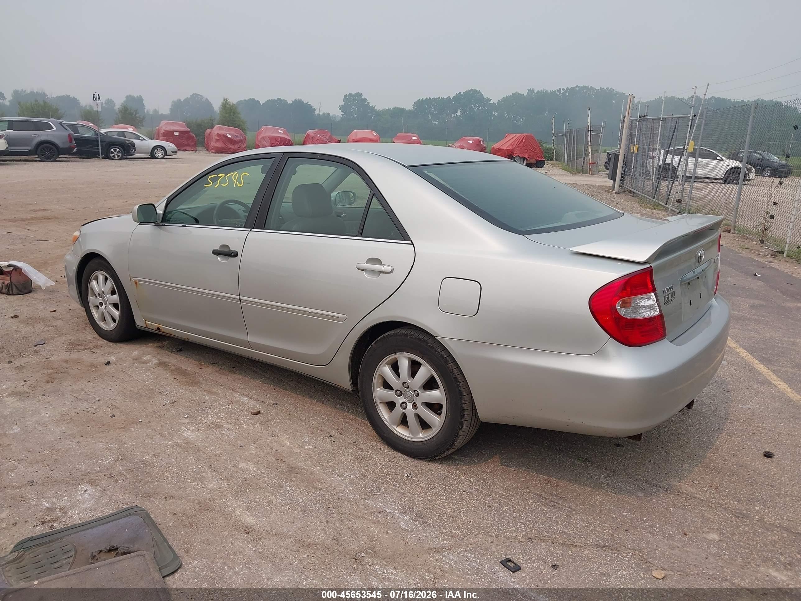 2003 Toyota Camry Xle V6 Silver vin: 4T1BF30KX3U042100