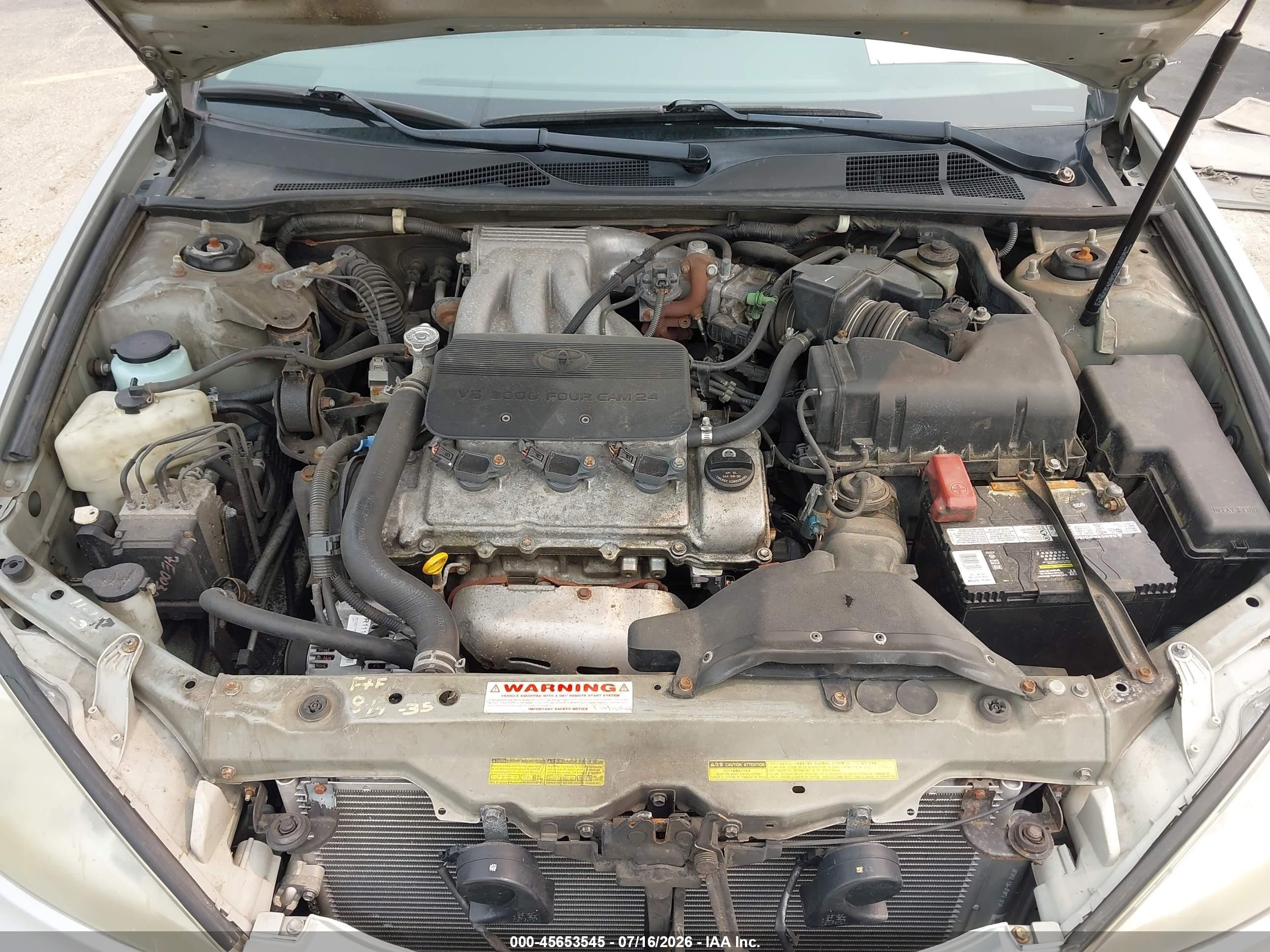 2003 Toyota Camry Xle V6 Silver vin: 4T1BF30KX3U042100