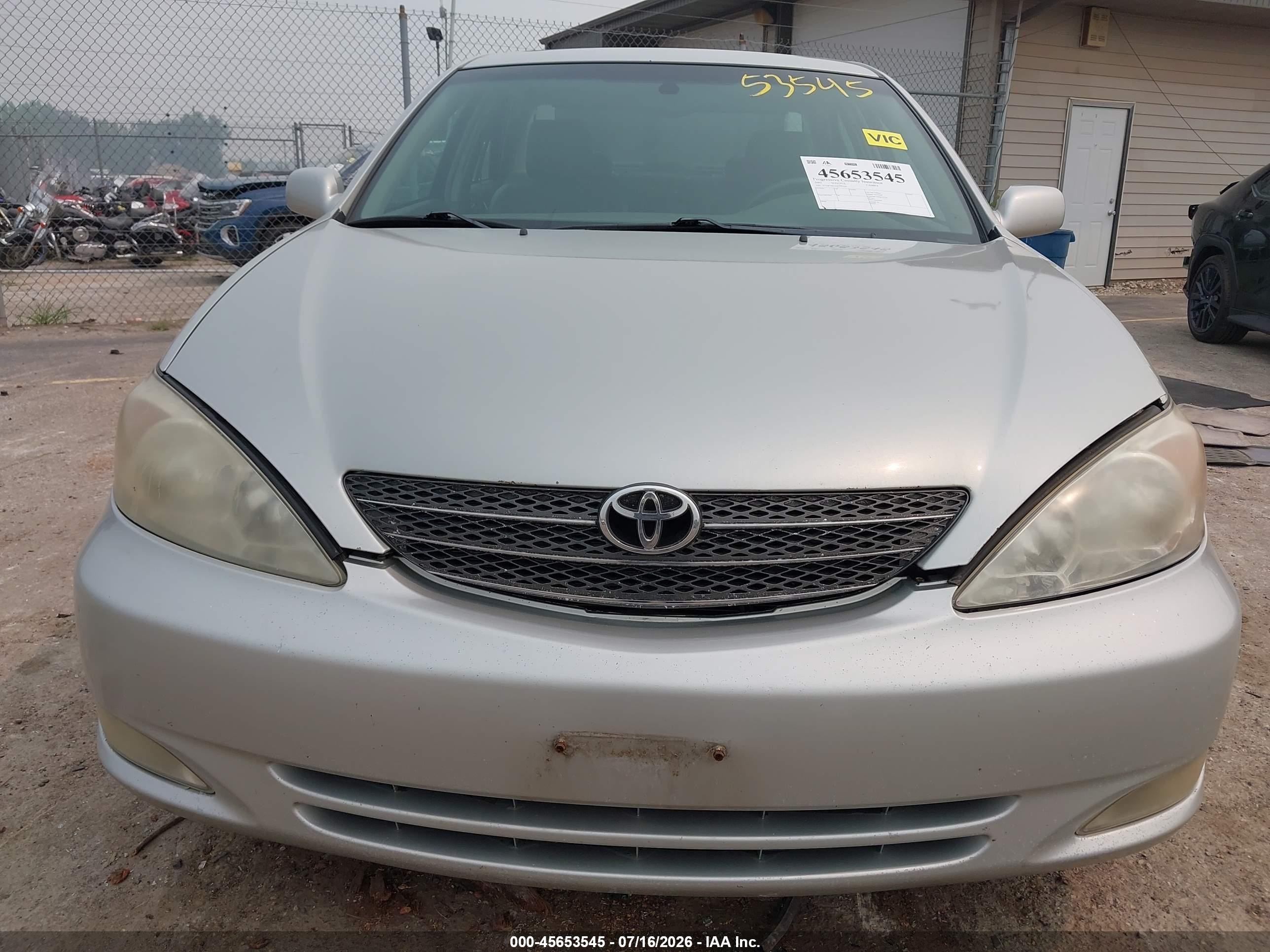 2003 Toyota Camry Xle V6 Silver vin: 4T1BF30KX3U042100