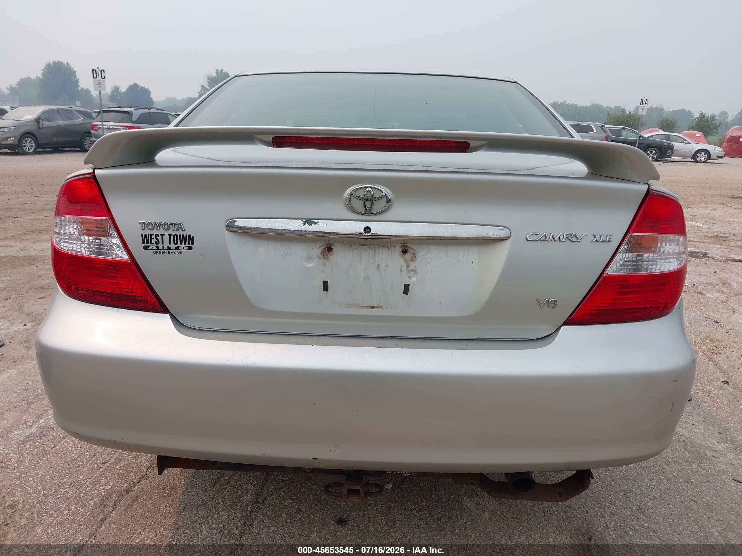 2003 Toyota Camry Xle V6 Silver vin: 4T1BF30KX3U042100