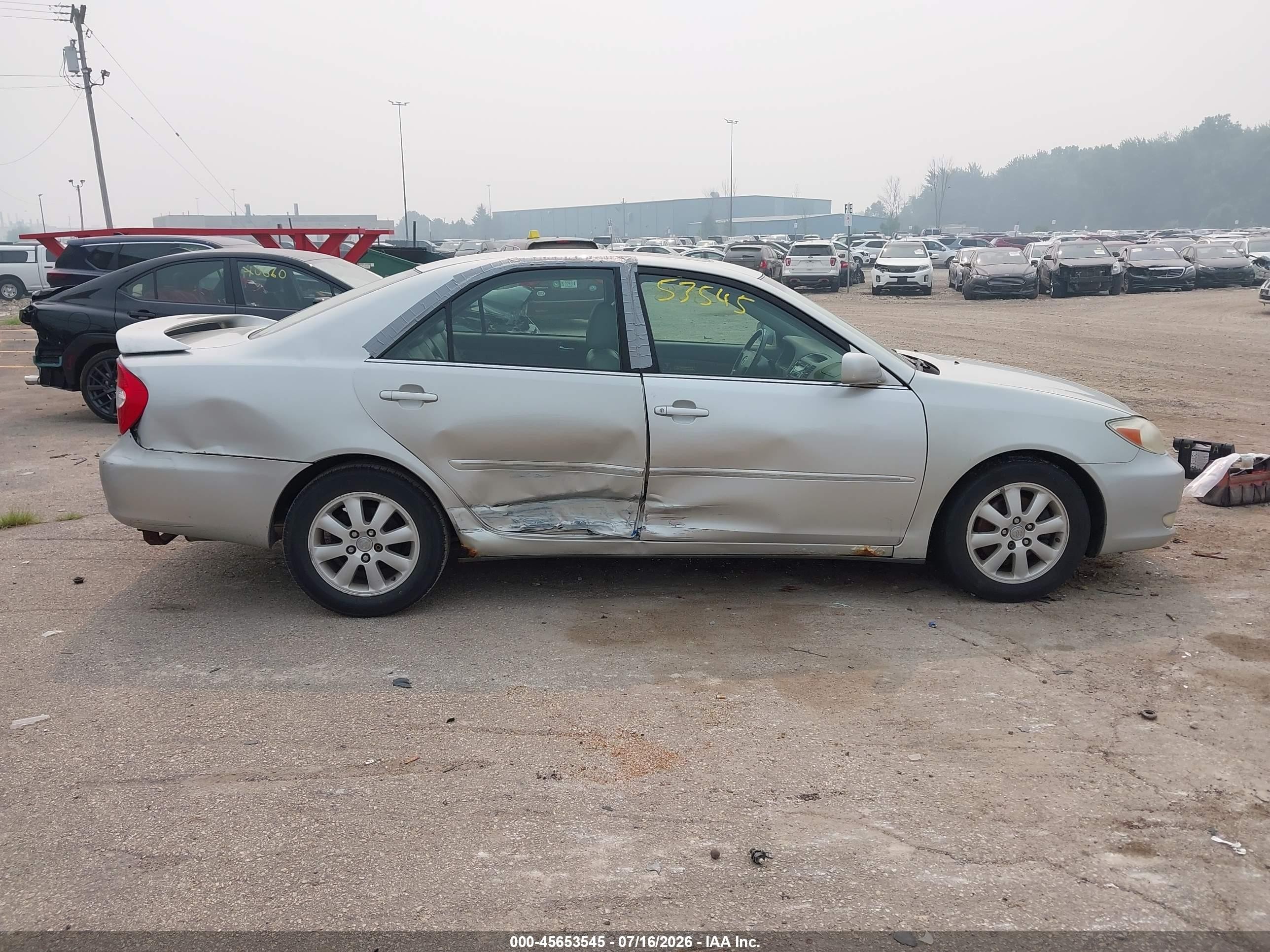 2003 Toyota Camry Xle V6 Silver vin: 4T1BF30KX3U042100