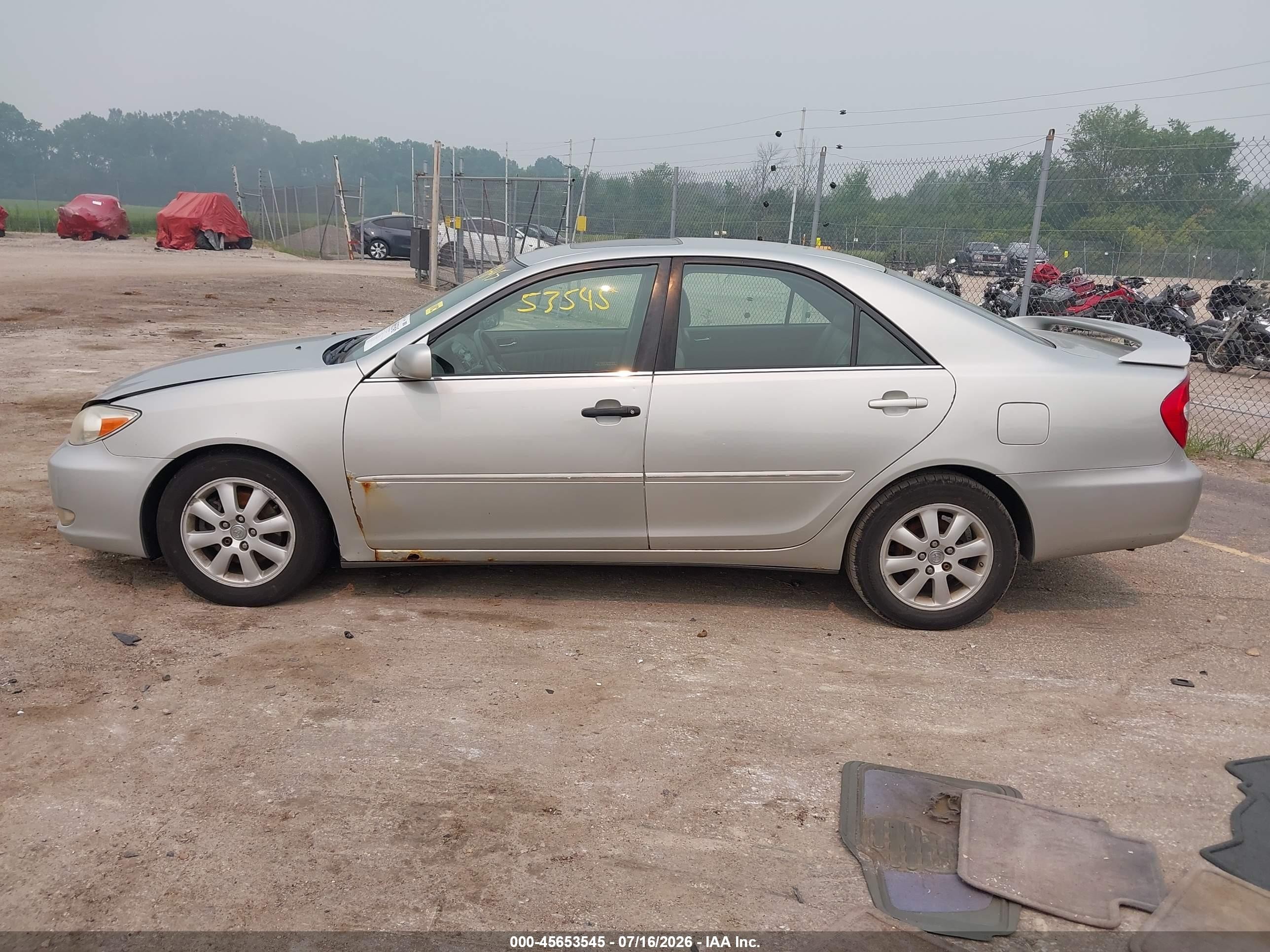 2003 Toyota Camry Xle V6 Silver vin: 4T1BF30KX3U042100