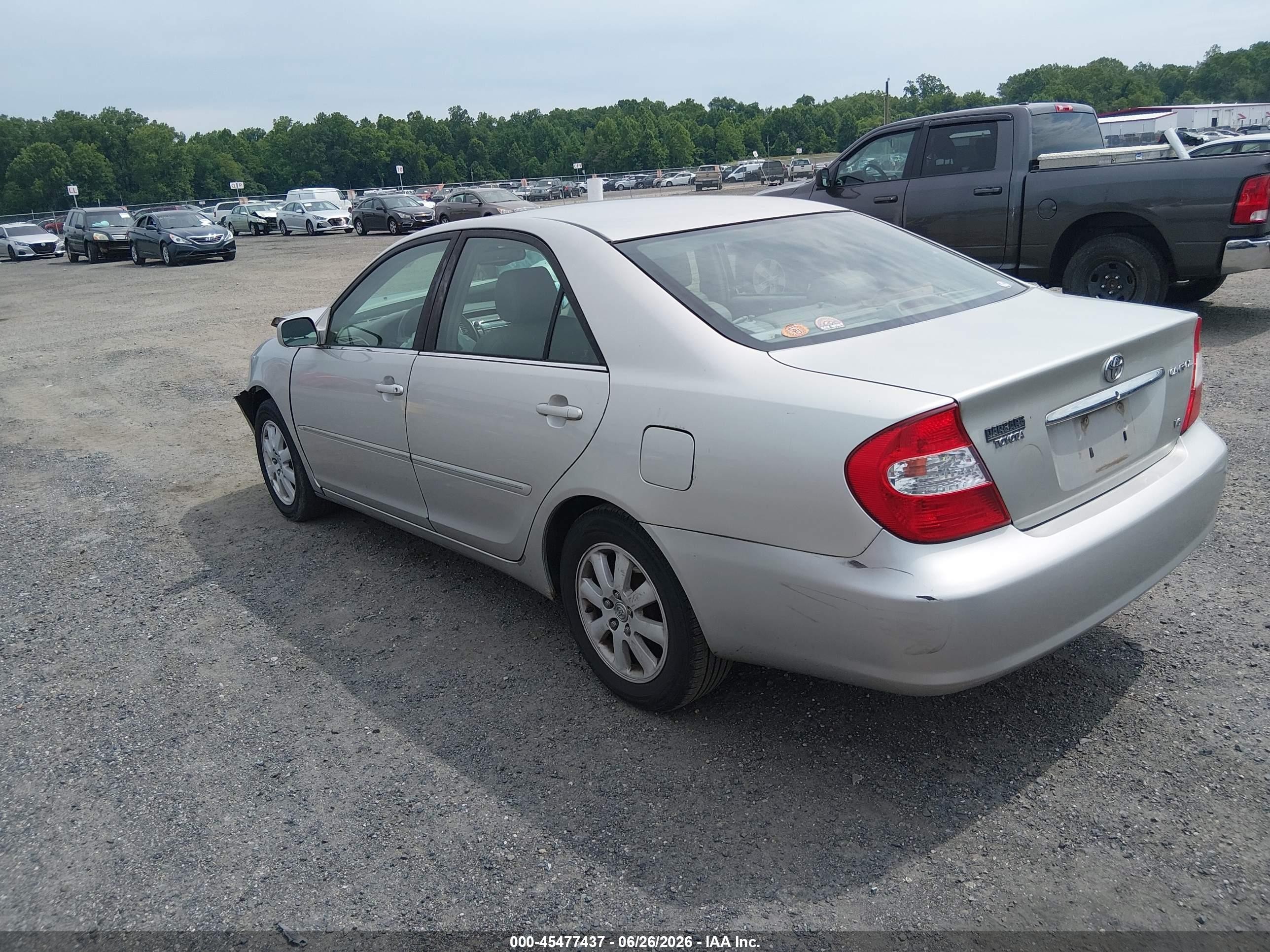 2003 Toyota Camry Xle V6 Silver vin: 4T1BF30KX3U042825