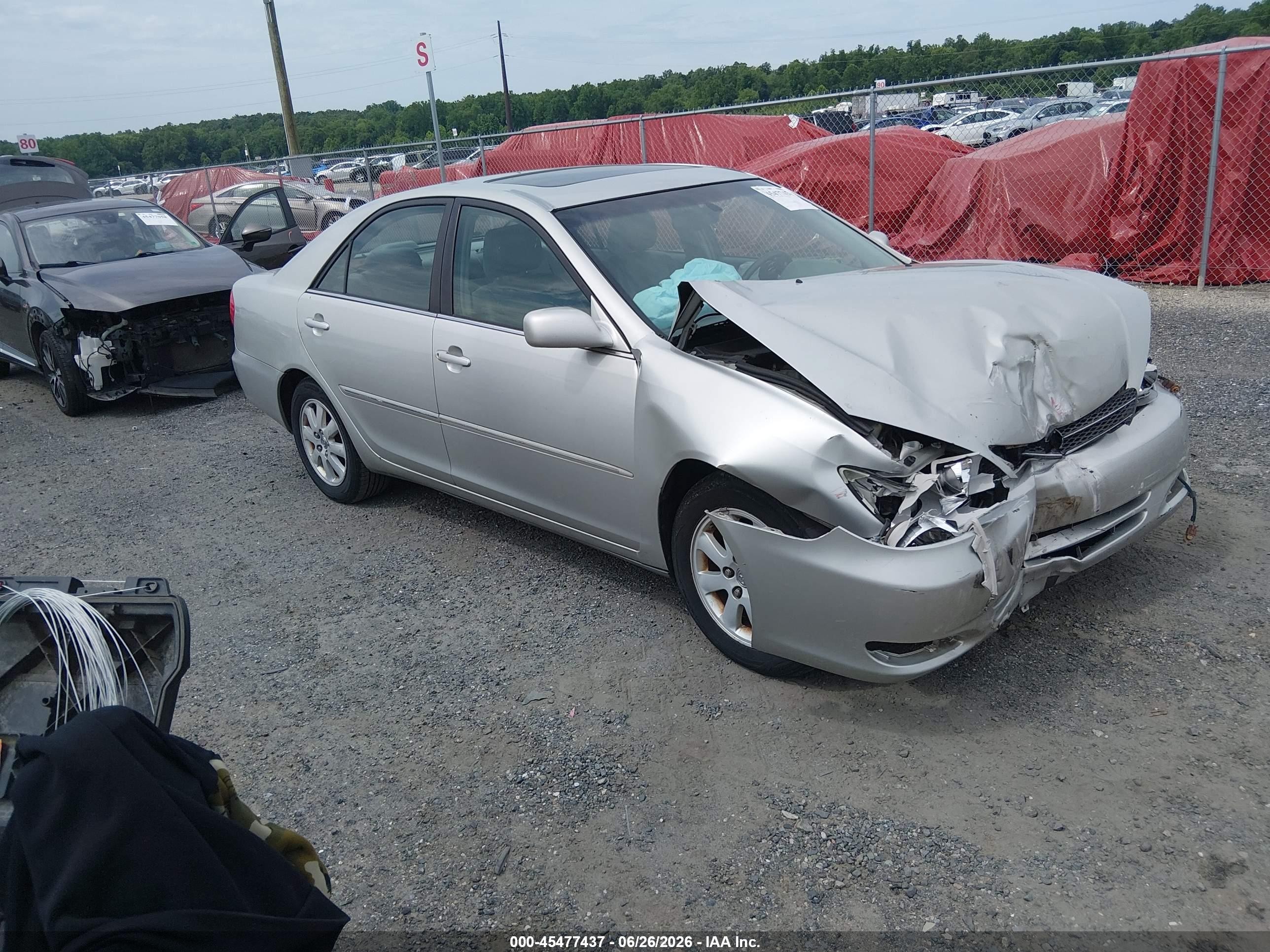 2003 Toyota Camry Xle V6 Silver vin: 4T1BF30KX3U042825