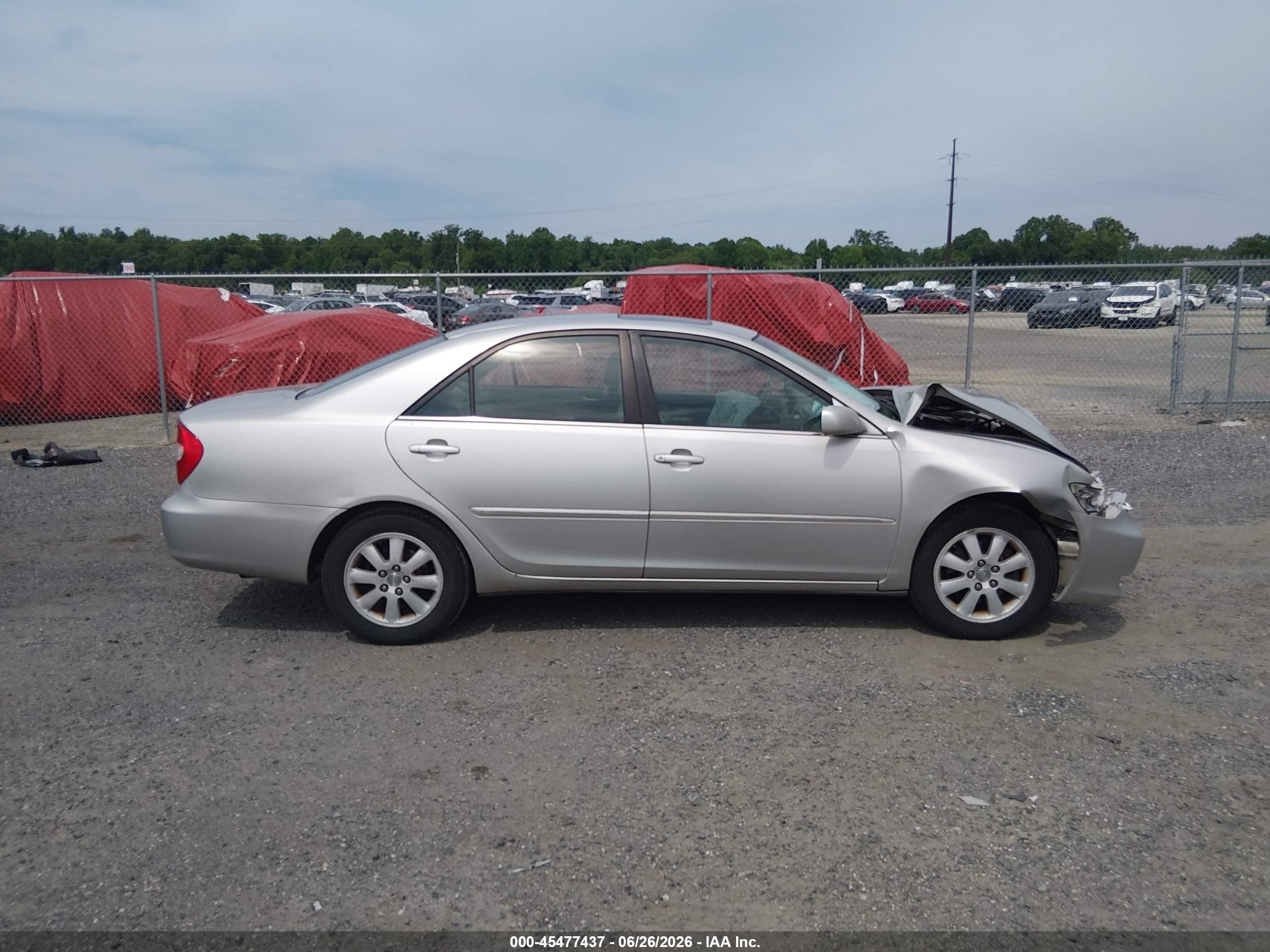 2003 Toyota Camry Xle V6 Silver vin: 4T1BF30KX3U042825