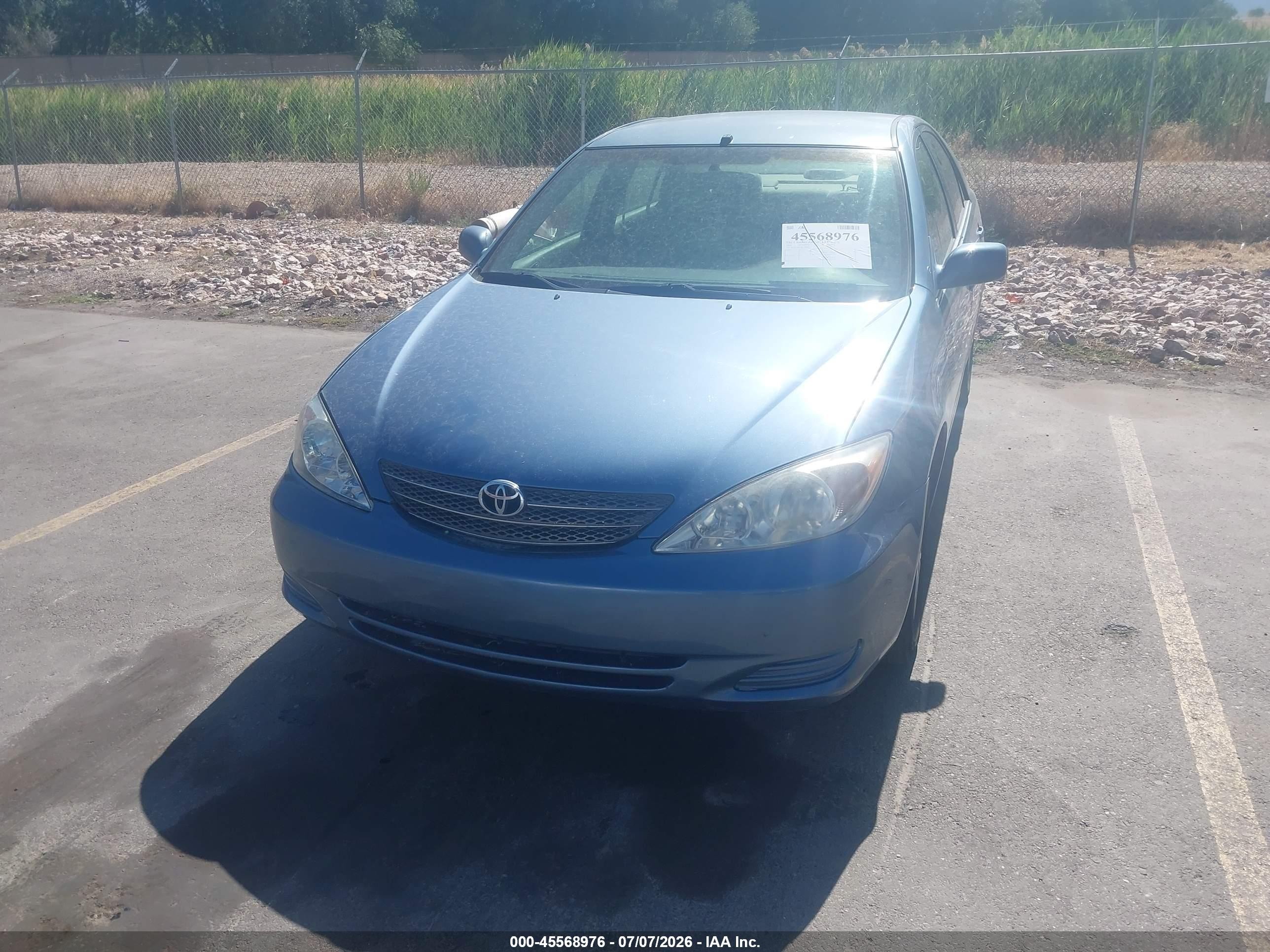 2004 Toyota Camry Le V6 Blue vin: 4T1BF30KX4U588445