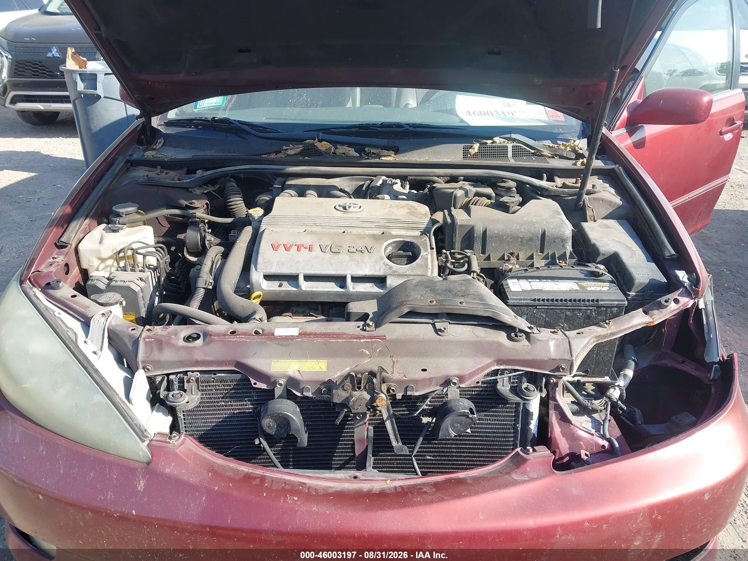 2005 Toyota Camry Xle V6 Maroon vin: 4T1BF30KX5U103738