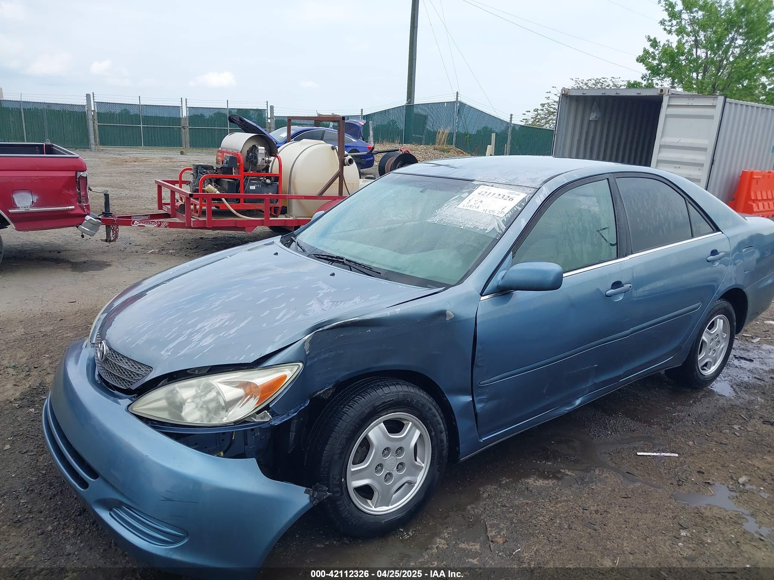 2002 Toyota Camry Le V6 Light Blue vin: 4T1BF32K02U518382