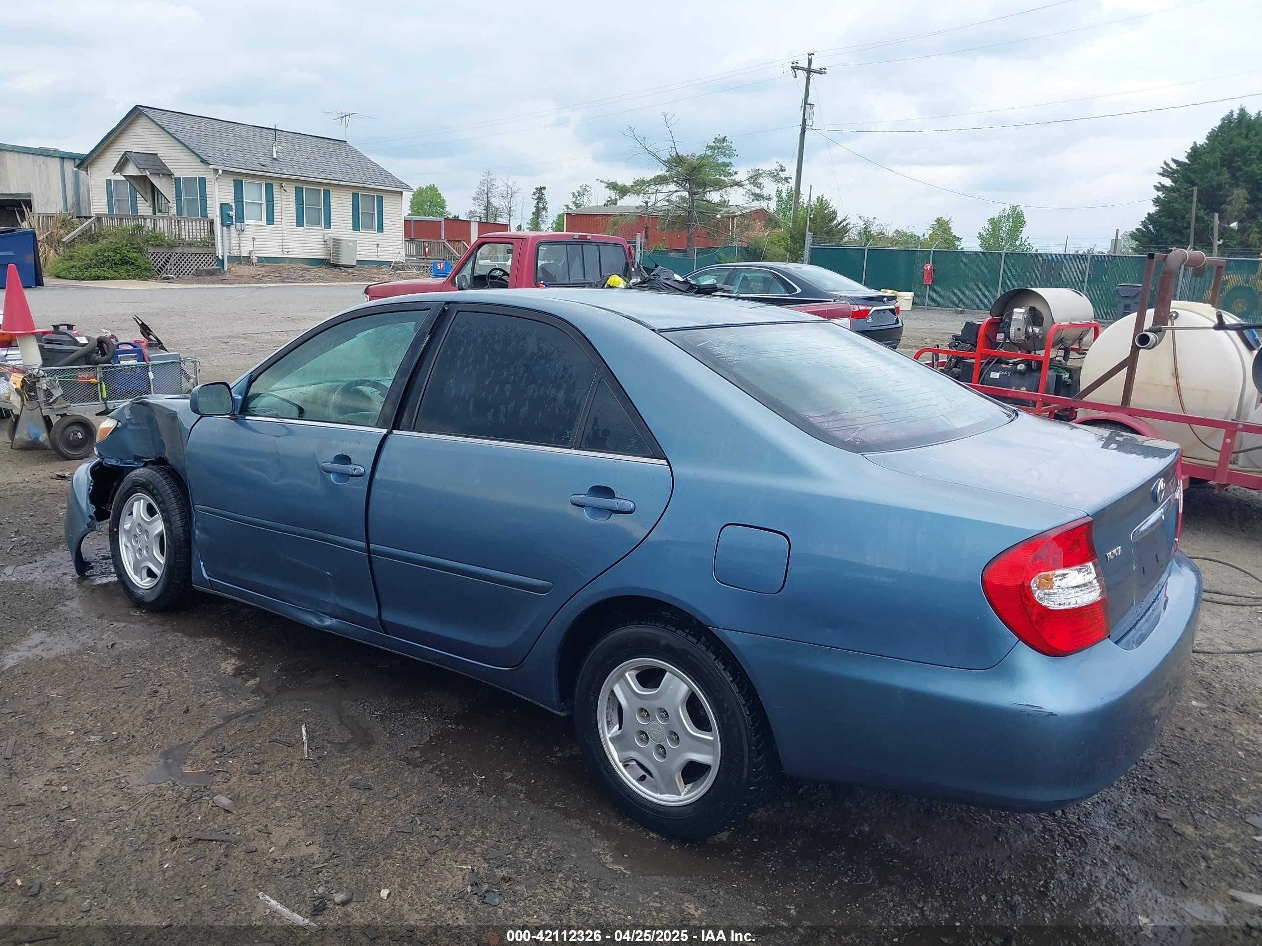 2002 Toyota Camry Le V6 Light Blue vin: 4T1BF32K02U518382