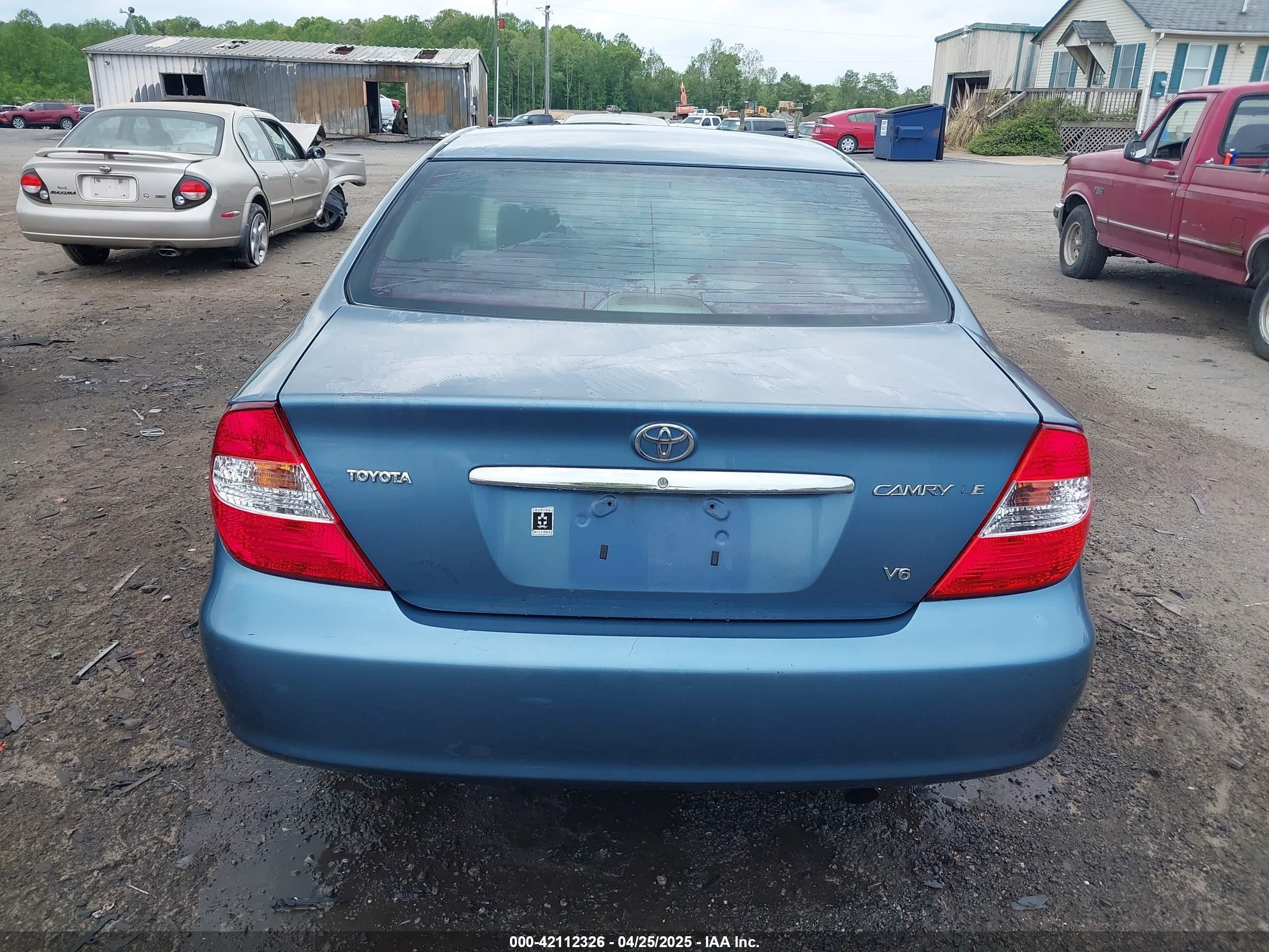 2002 Toyota Camry Le V6 Light Blue vin: 4T1BF32K02U518382