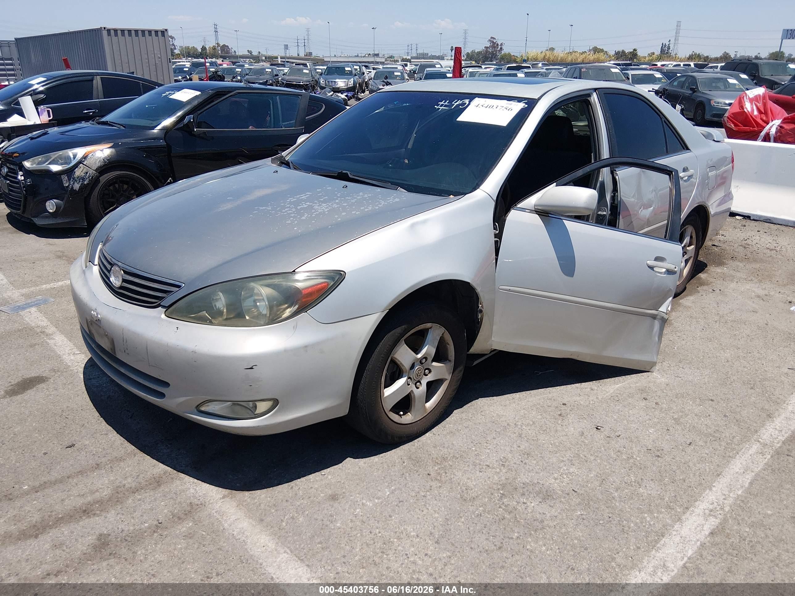 2003 Toyota Camry Se V6 Silver vin: 4T1BF32K03U058769