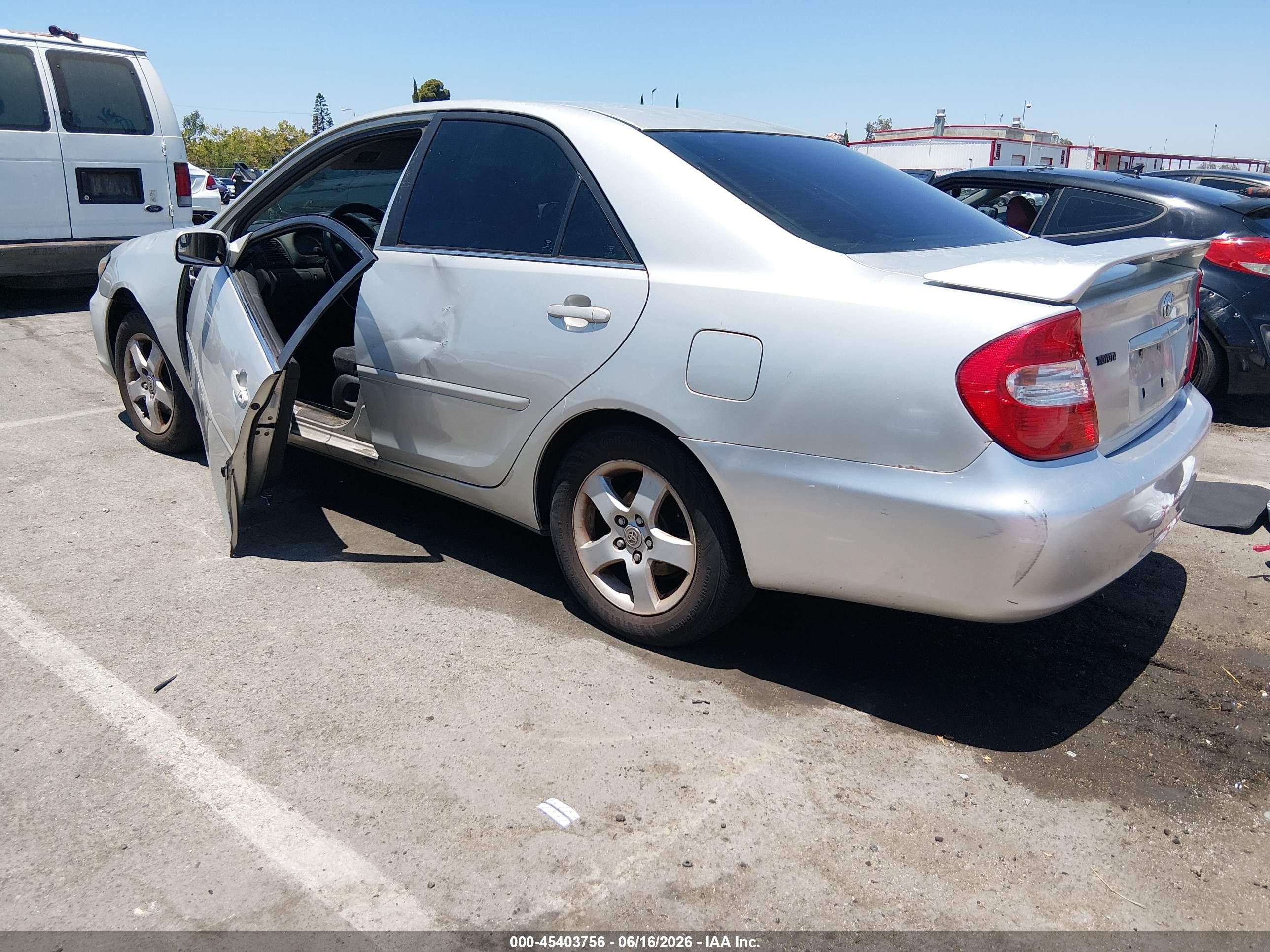 2003 Toyota Camry Se V6 Silver vin: 4T1BF32K03U058769