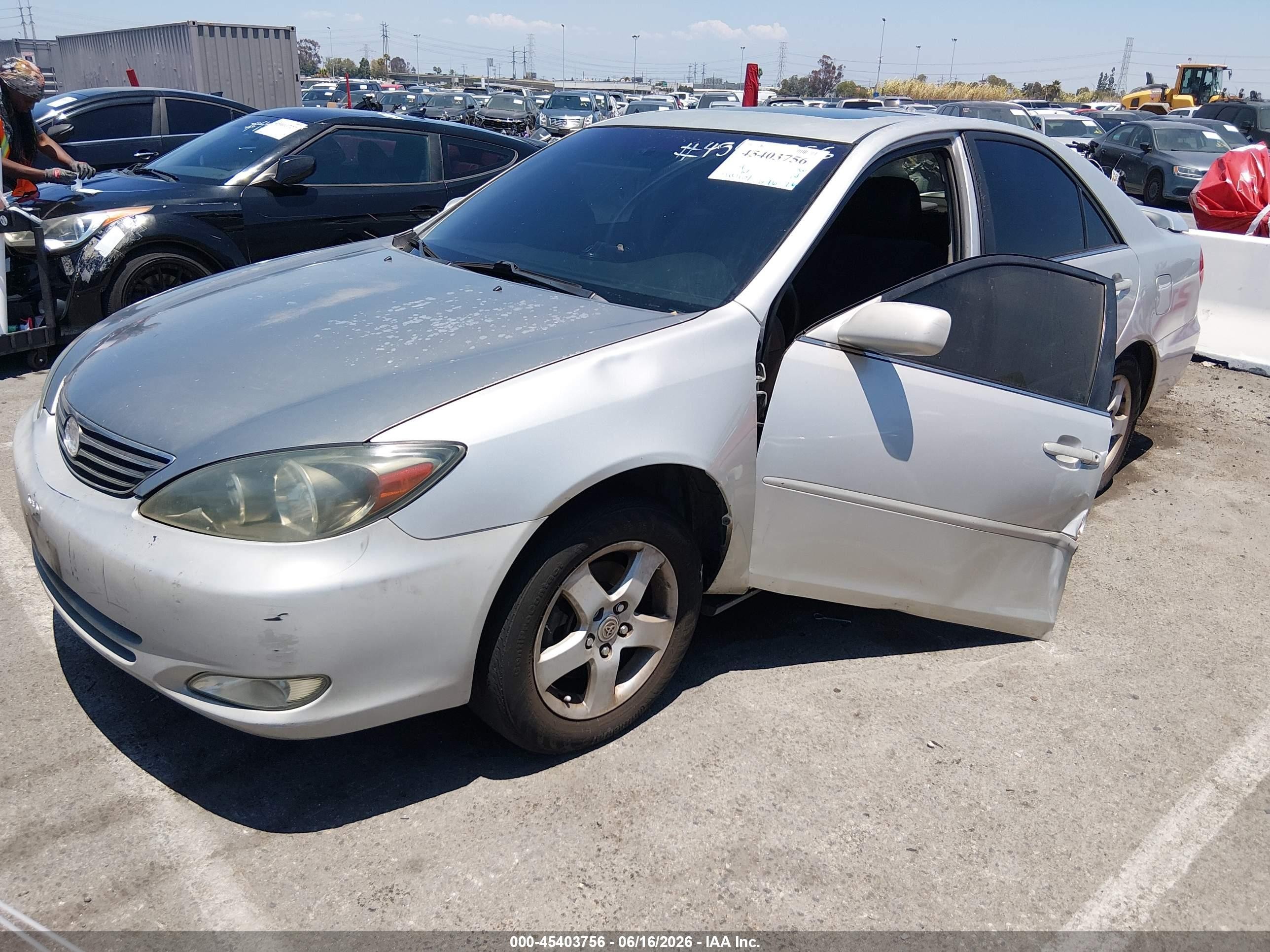 2003 Toyota Camry Se V6 Silver vin: 4T1BF32K03U058769