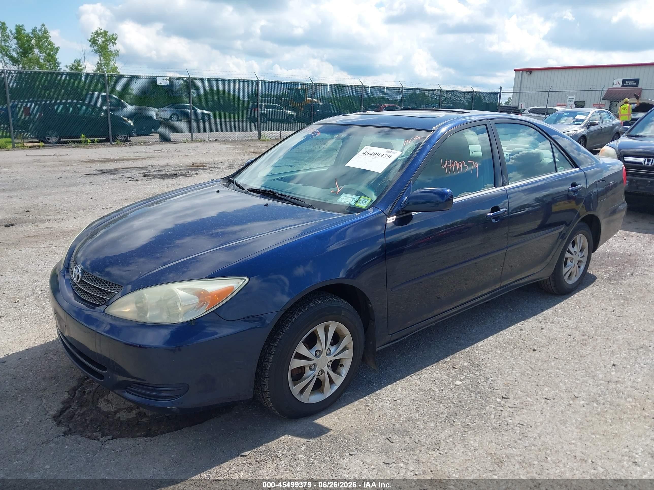 2004 Toyota Camry Le V6 Blue vin: 4T1BF32K04U064413