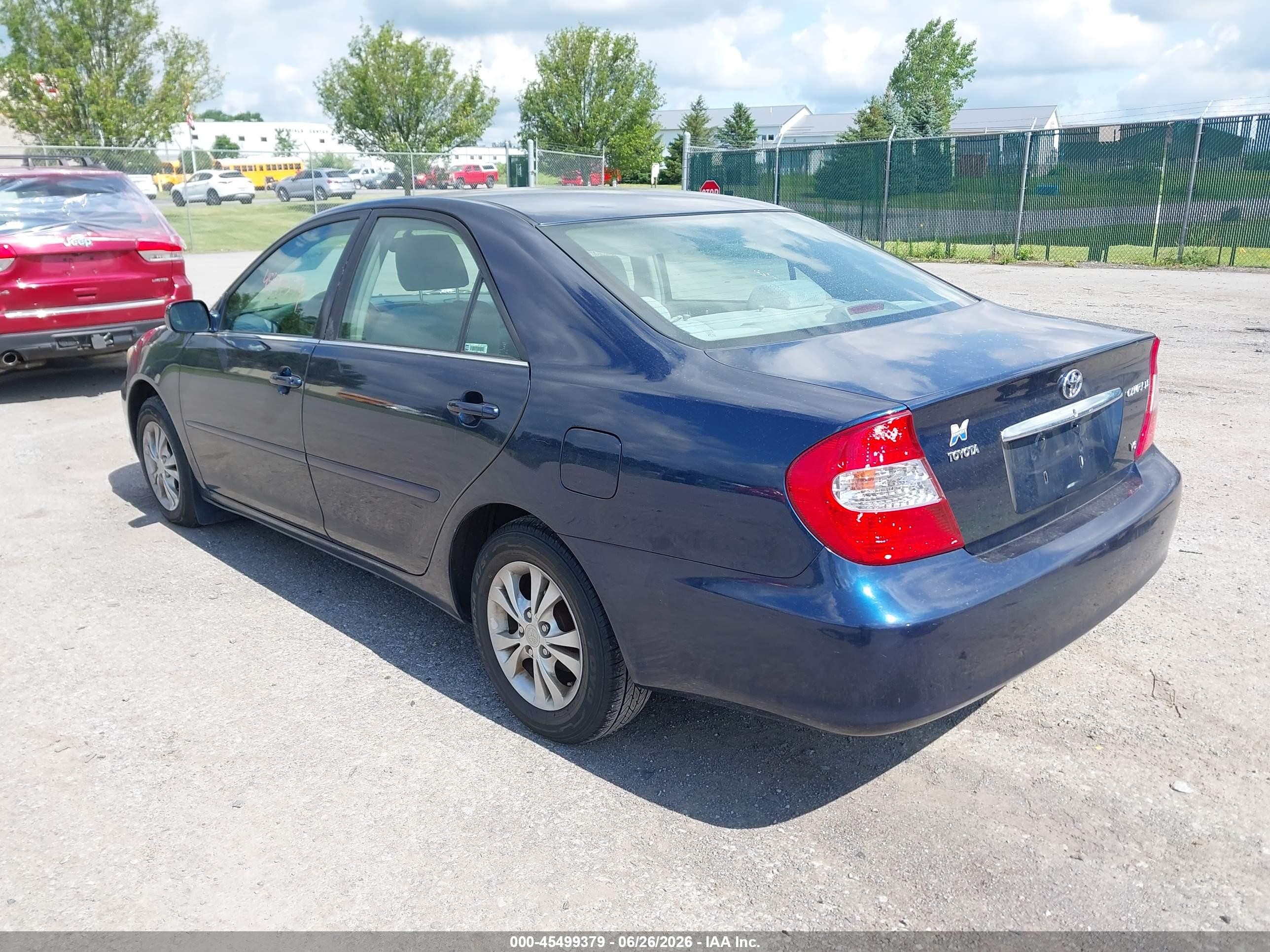 2004 Toyota Camry Le V6 Blue vin: 4T1BF32K04U064413