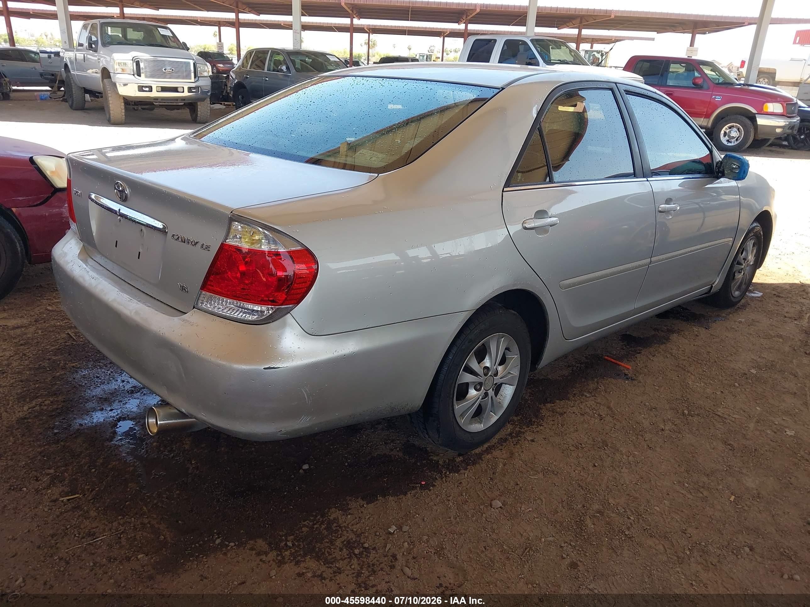2005 Toyota Camry Le V6 Gray vin: 4T1BF32K05U099745