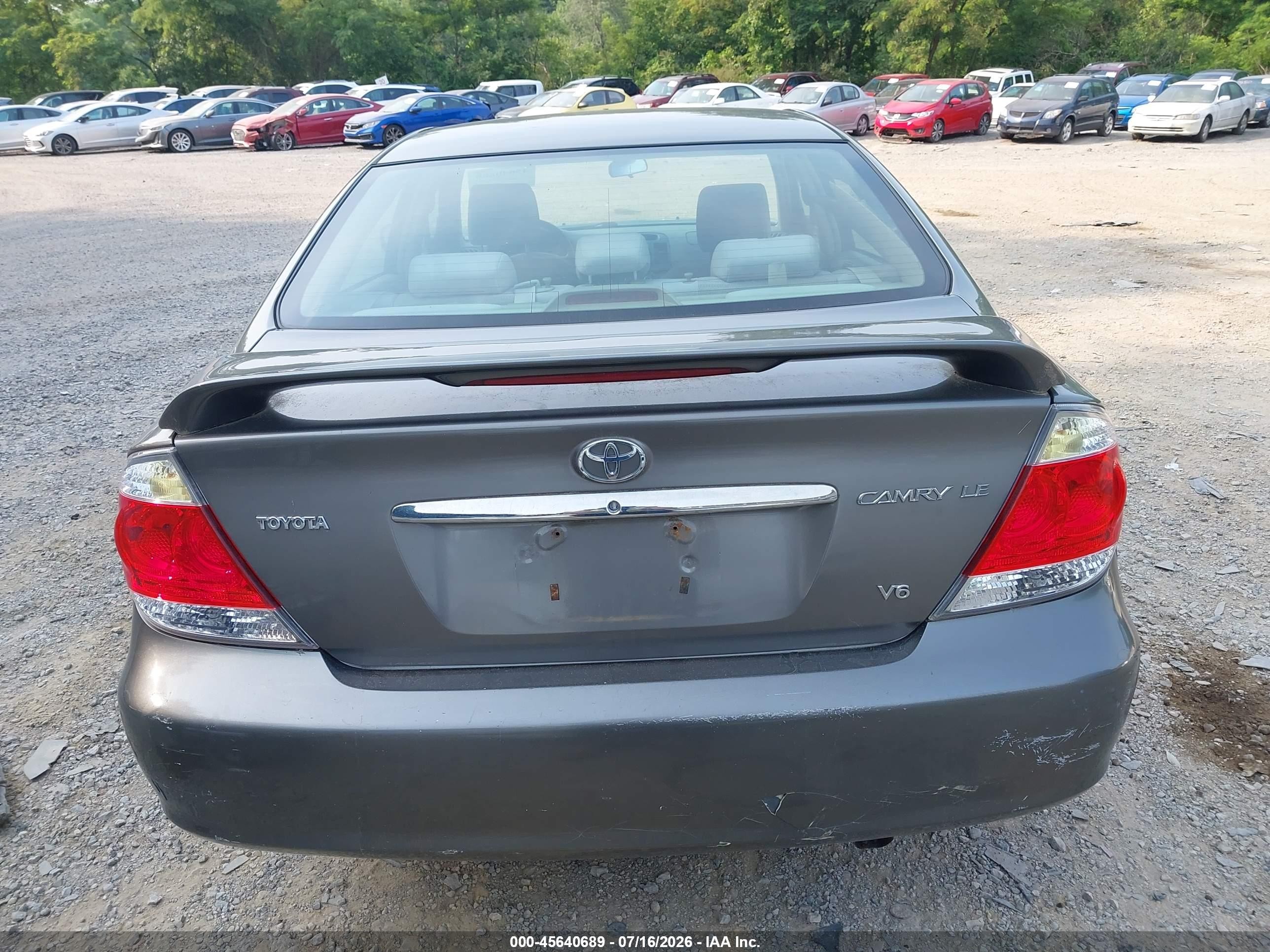 2006 Toyota Camry Le V6 Gray vin: 4T1BF32K06U635840