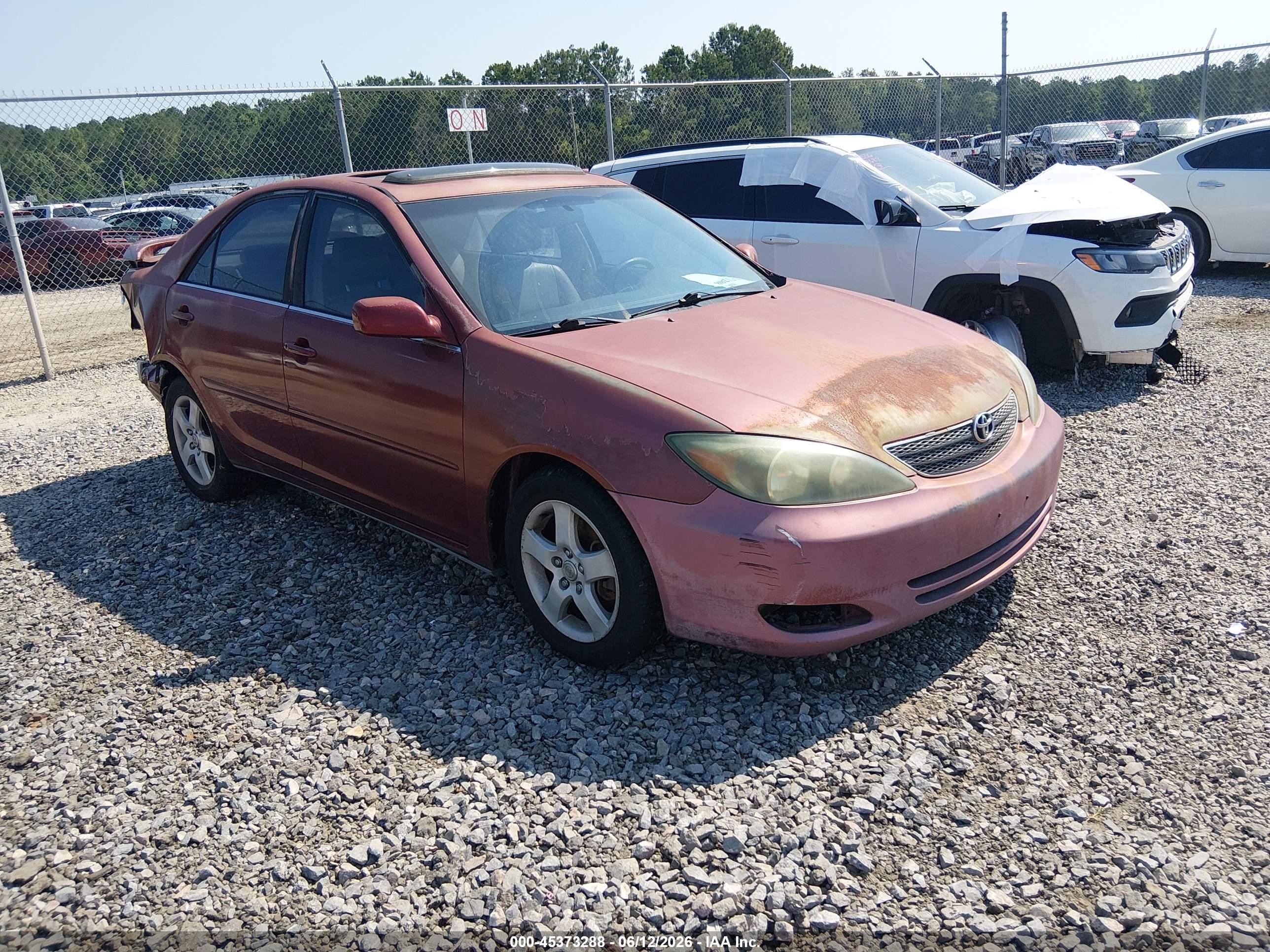 2002 Toyota Camry Se Burgundy vin: 4T1BF32K12U011541