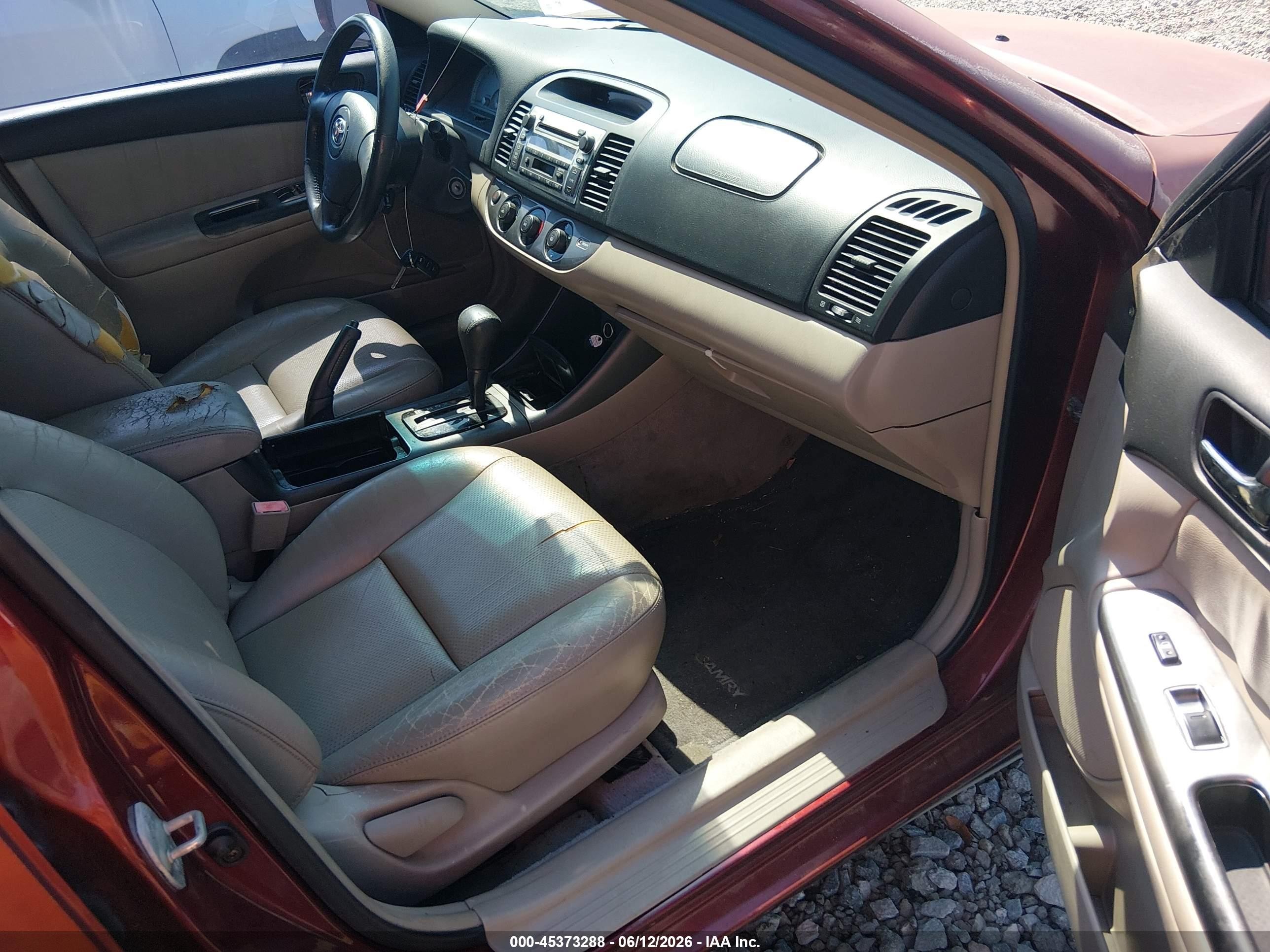 2002 Toyota Camry Se Burgundy vin: 4T1BF32K12U011541