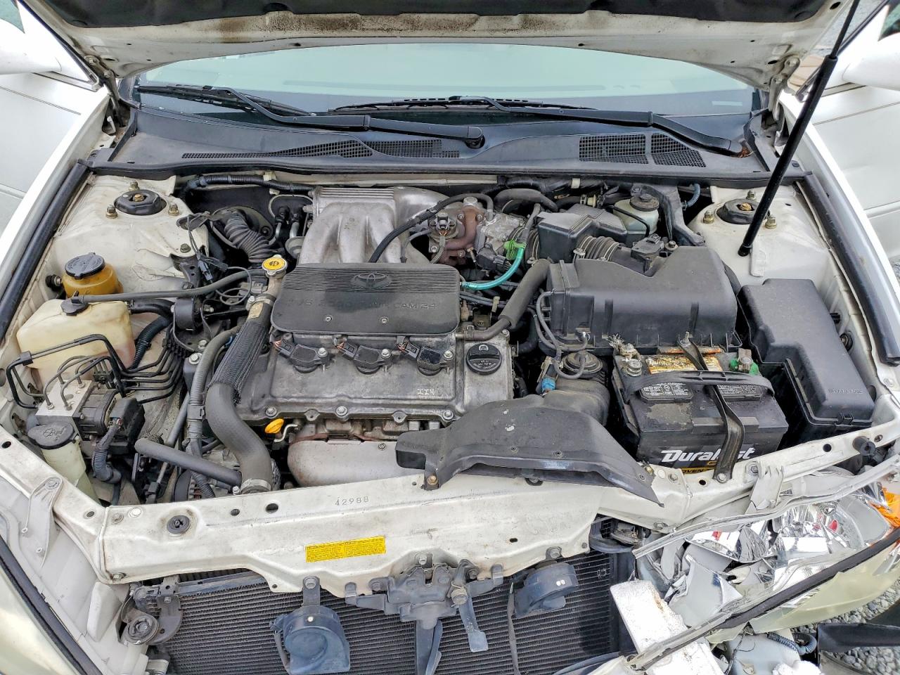 2002 Toyota Camry Le V6 White vin: 4T1BF32K12U019719