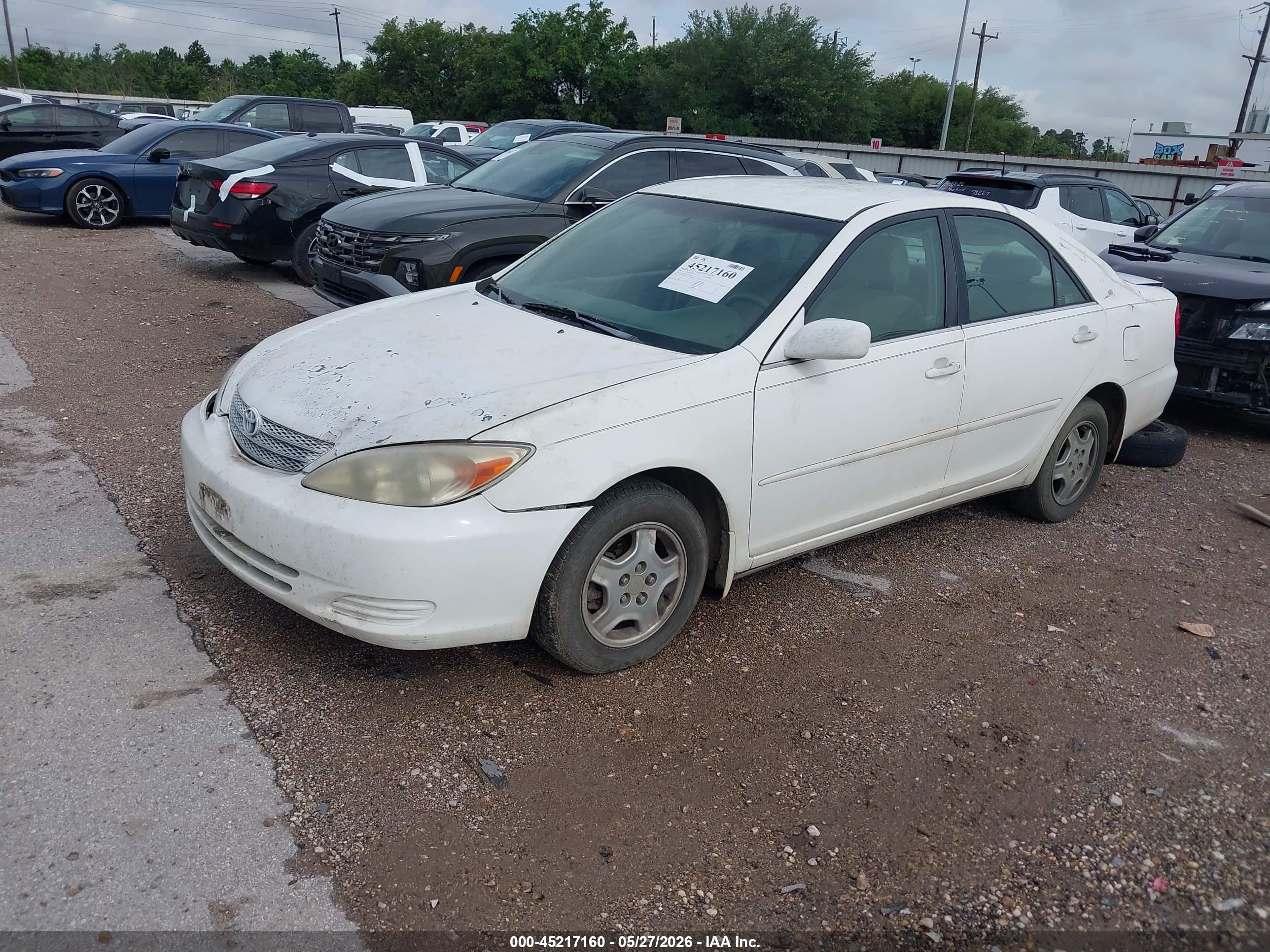 2002 Toyota Camry Le V6 Белый vin: 4T1BF32K12U022345