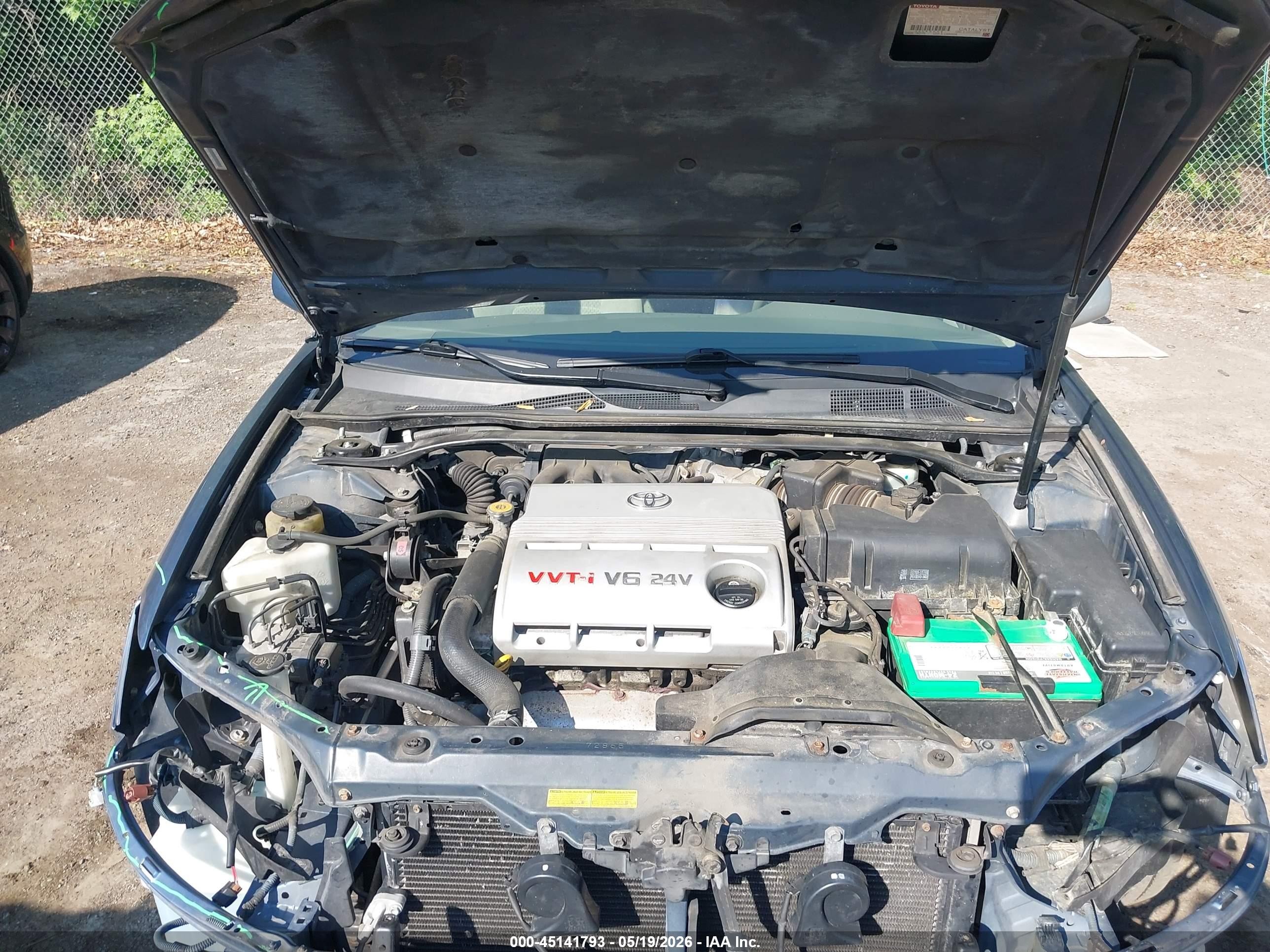 2003 Toyota Camry Le V6 Синий vin: 4T1BF32K13U550873