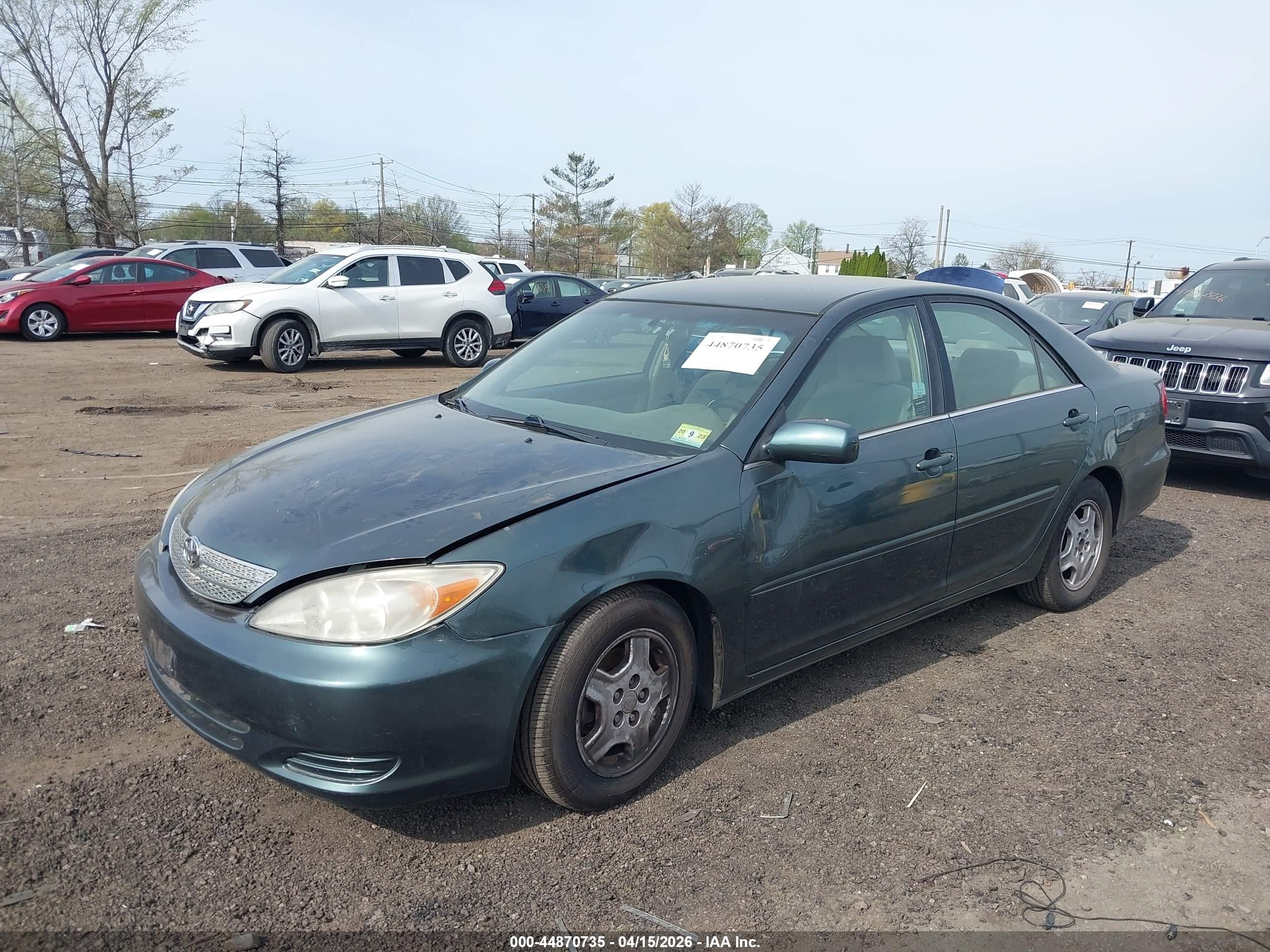 2003 Toyota Camry Le V6 Green vin: 4T1BF32K13U566202
