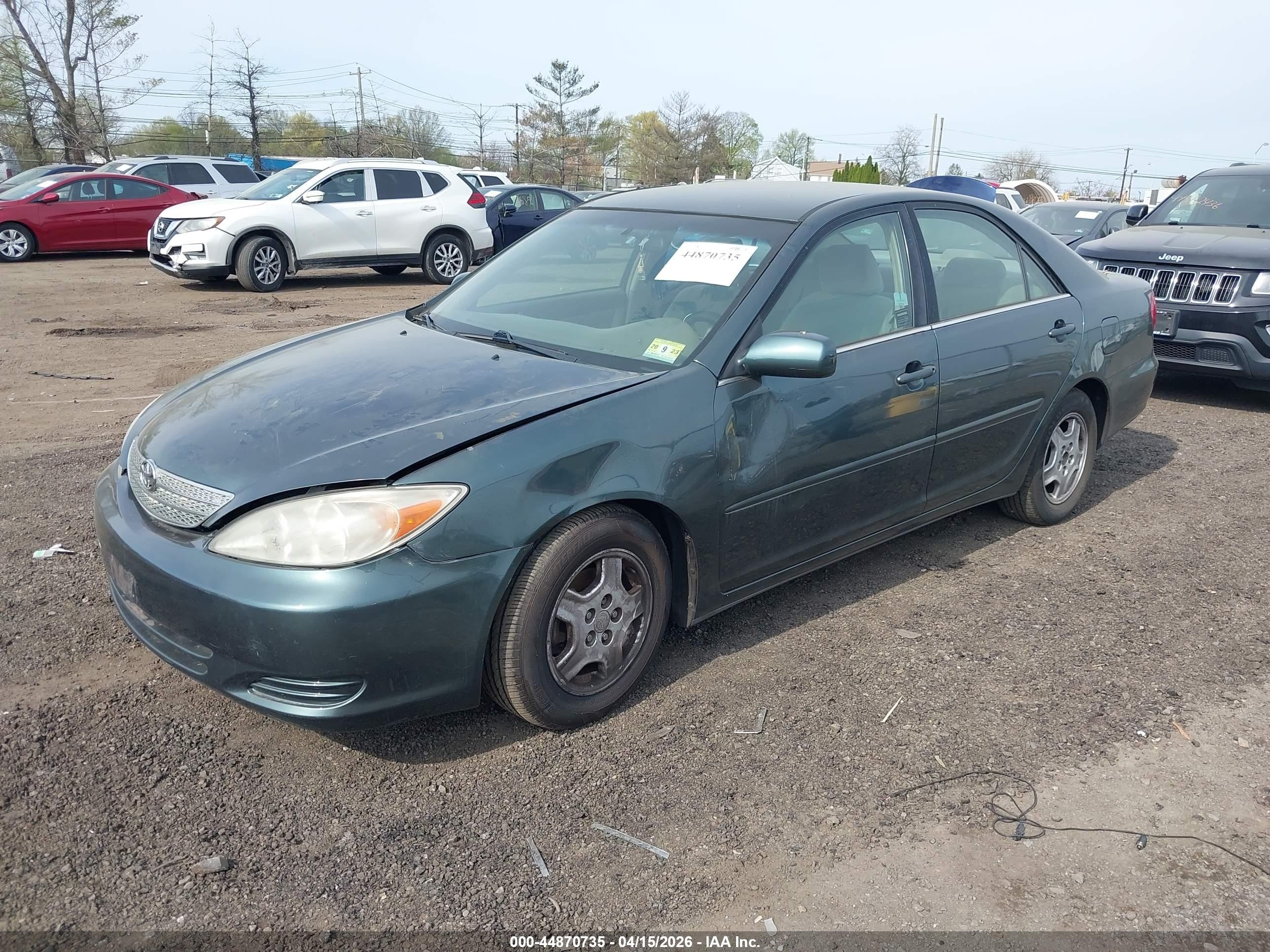 2003 Toyota Camry Le V6 Green vin: 4T1BF32K13U566202