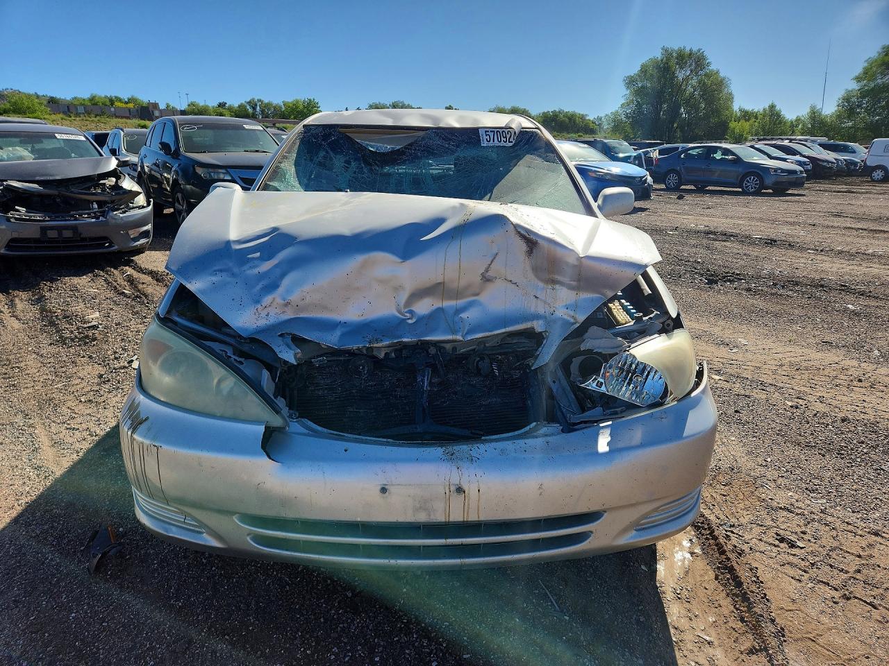 2004 Toyota Camry Le V6 Silver vin: 4T1BF32K14U073279
