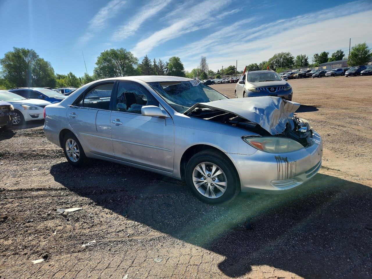 2004 Toyota Camry Le V6 Silver vin: 4T1BF32K14U073279