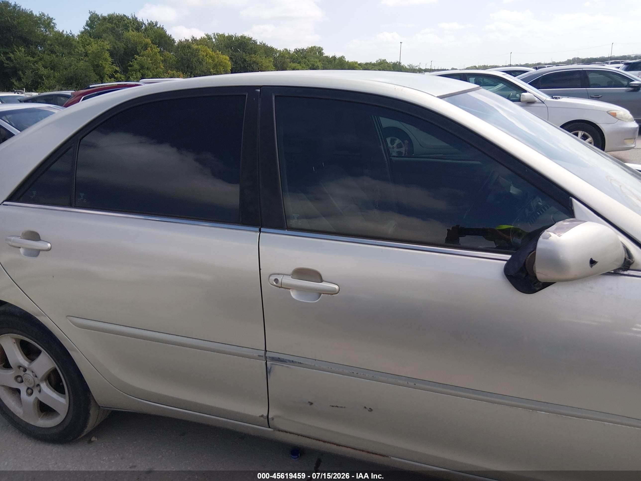 2004 Toyota Camry Le V6 Silver vin: 4T1BF32K14U586208