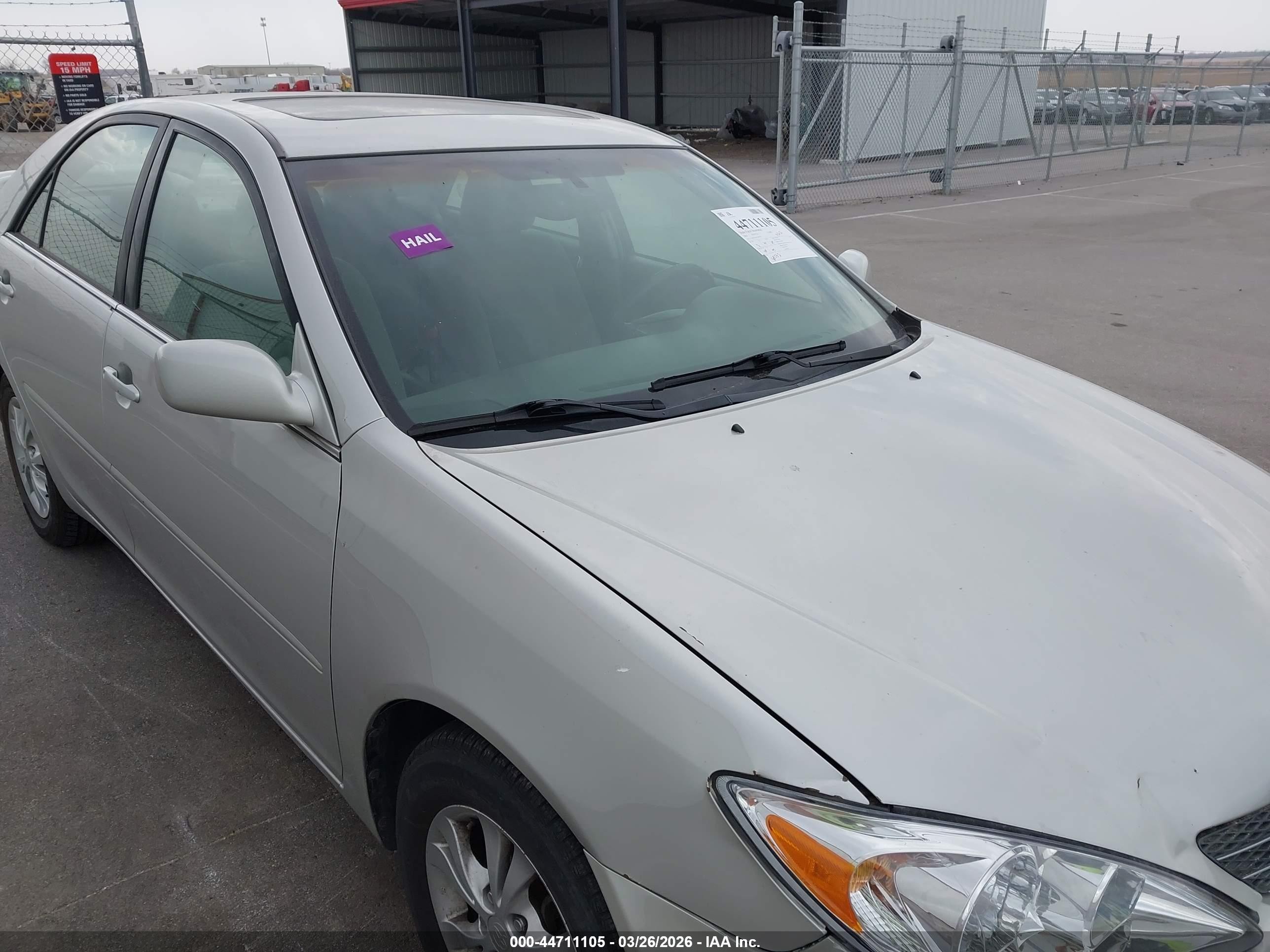 2004 Toyota Camry Le V6 Silver vin: 4T1BF32K14U588718