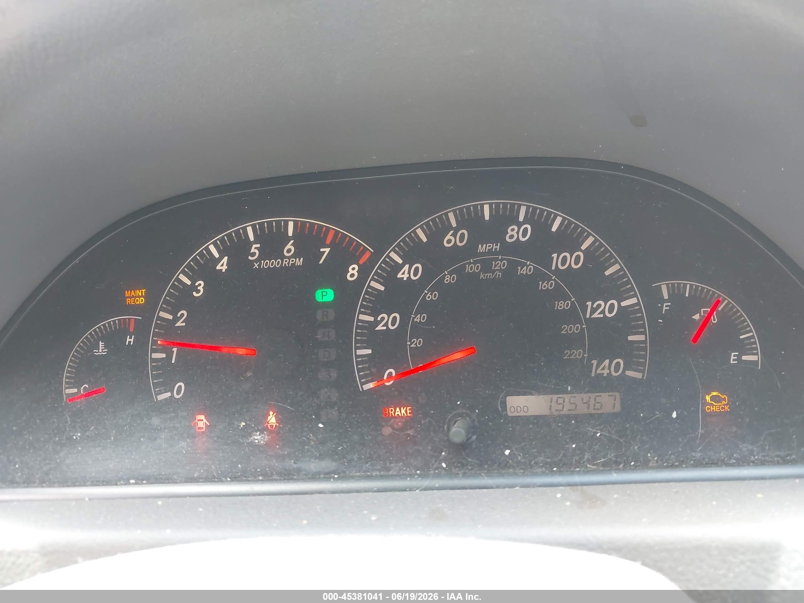 2005 Toyota Camry Le V6 Navy vin: 4T1BF32K15U082971